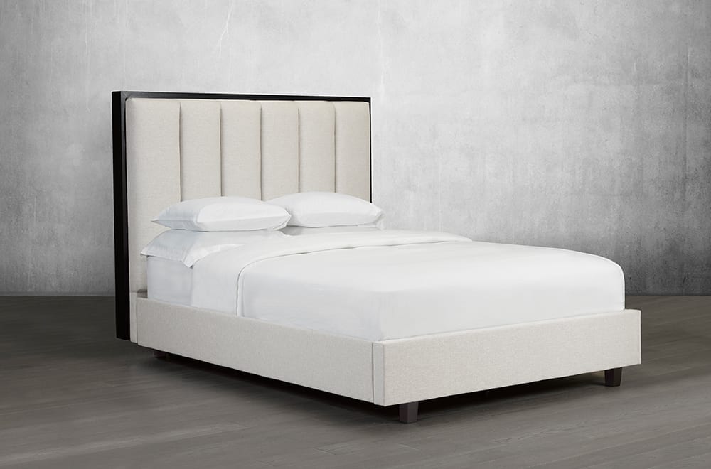 Canadian Made Quinn Platform Bed - Solid Wood Frame, Queen Size, Modern Minimalist Design | Perfect for Bedrooms, Guest Rooms & Small Spaces