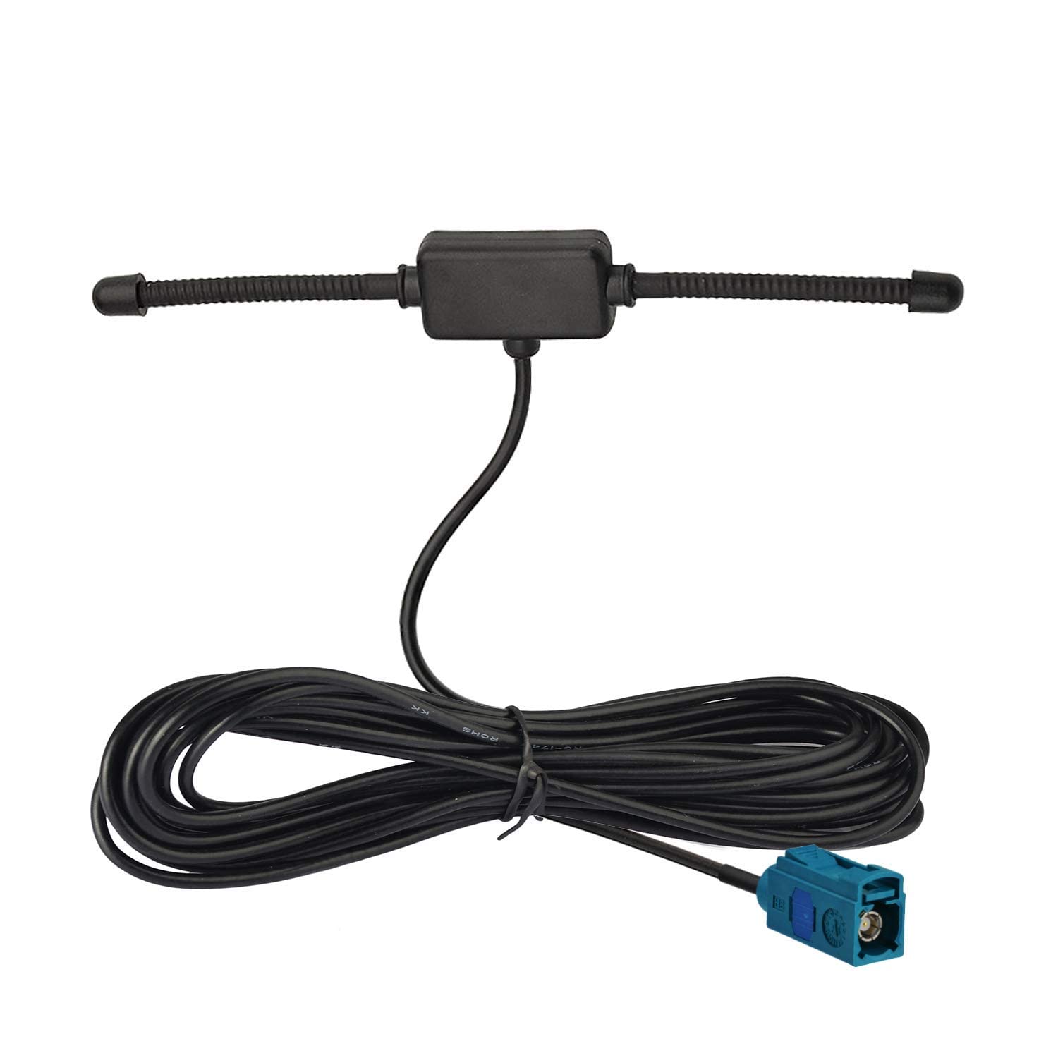 Bingfu Universal Car Stereo AM FM Dipole Antenna - Hidden Adhesive Mount Radio Antenna for VW, BMW, Mercedes - Improved Reception for Car Audio & Media Head Units - Perfect for SUVs and Vehicles