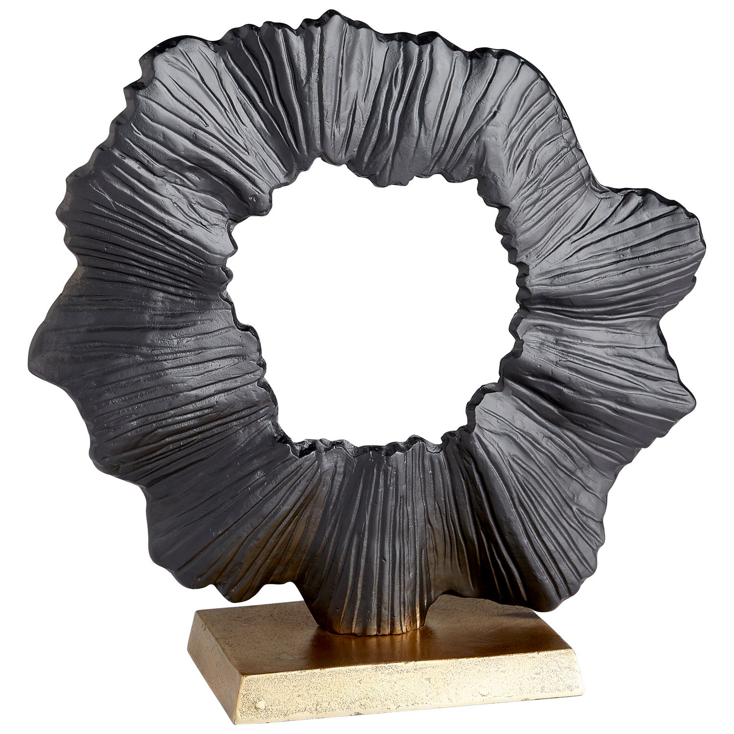 Cyan Design 10576 Acadia Sculpture - Aged Brass & Black Finish Home Decor Statue | Elegant Tabletop Decor for Living Room, Office, or Gift Giving