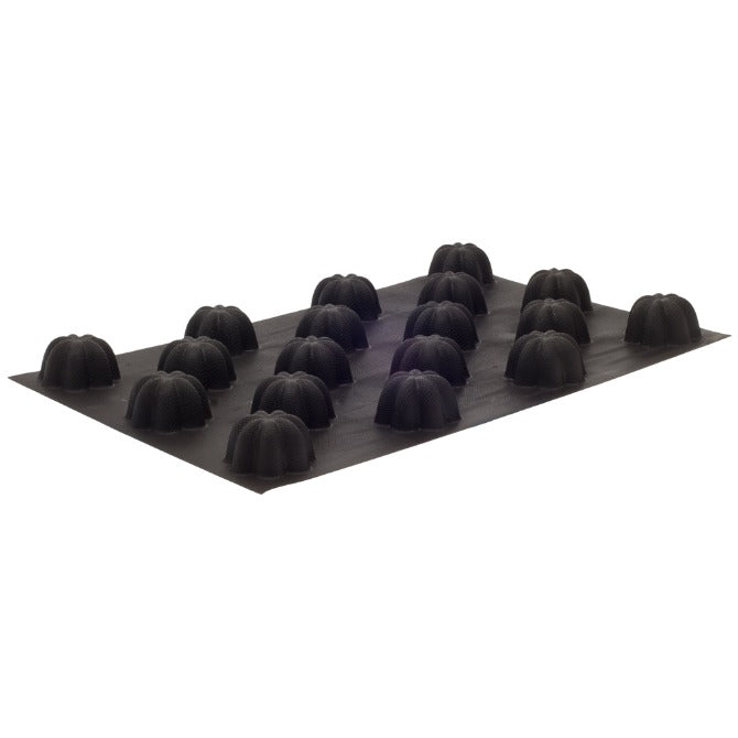 Flexipan Charlottes 18 Forms Silicone Baking Molds - Non-Stick, Reusable for Cakes, Pastries, Chocolate & Desserts - Perfect for Home Baking, Party Treats & Holiday Cooking