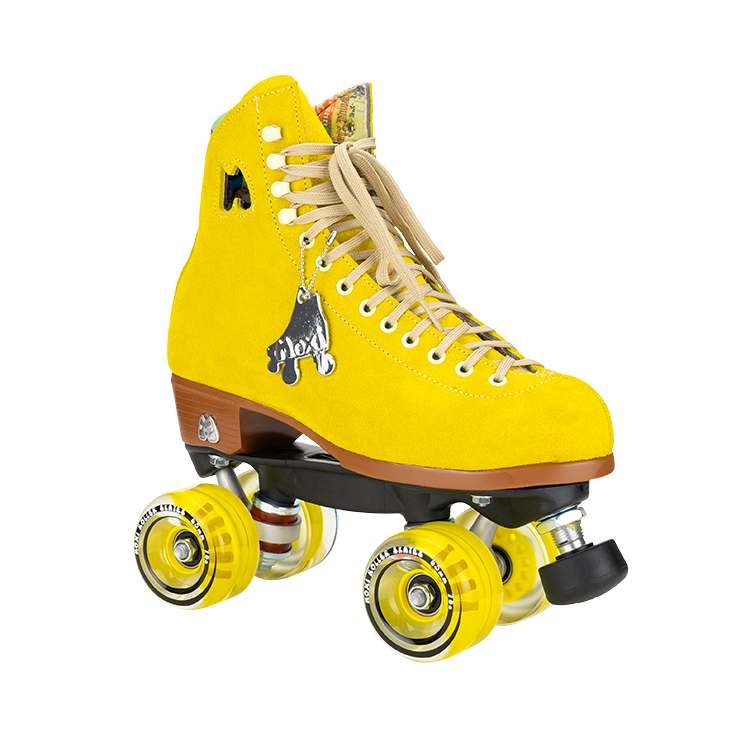 Moxi Lolly Roller Skates - Pineapple Color Outdoor & Indoor Skates for Women & Girls - Perfect for Rink, Park, Street Skating & Fitness