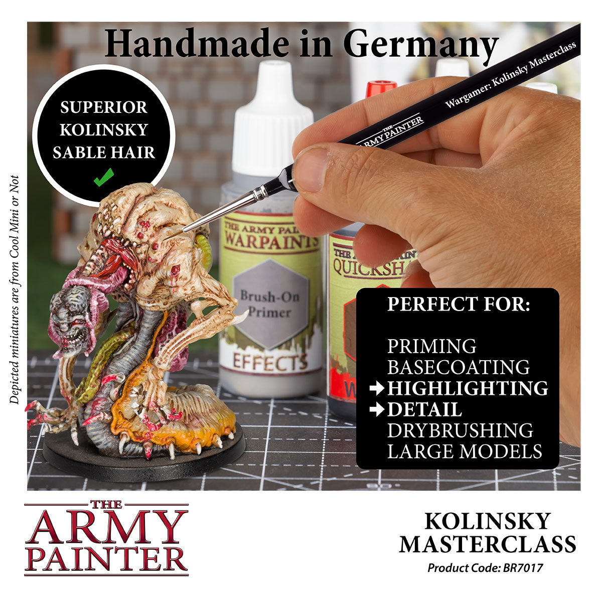 Wargamer Brush: Masterclass Paint Brush Set for Miniature Painting - Perfect for Tabletop Gaming, Warhammer, and Model Kits