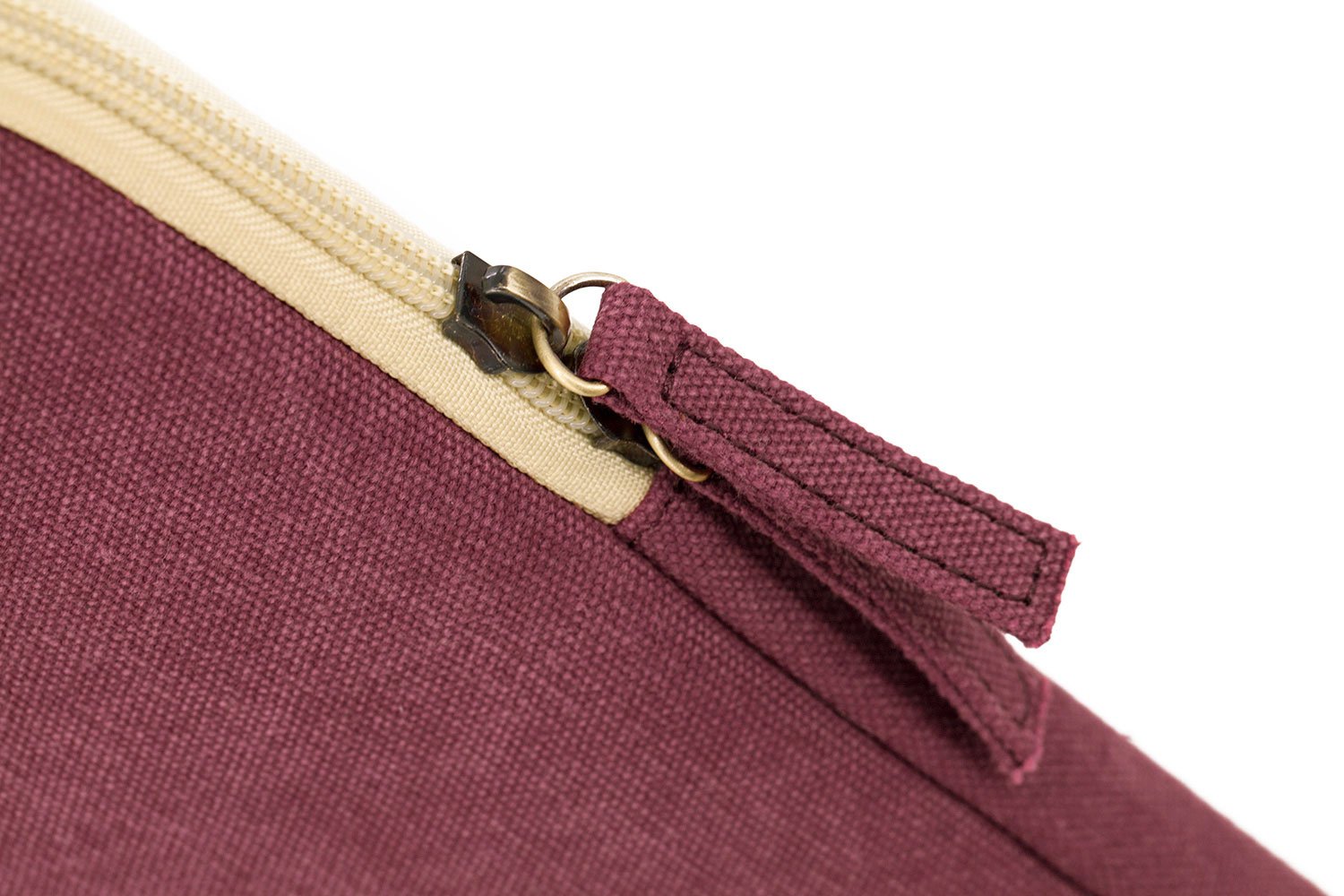 Kinmac Wine Red Water Resistant Canvas Vertical Laptop Sleeve with Pocket - Fits 15.6 & 16 inch Laptops - Perfect for Travel, Office & School Use