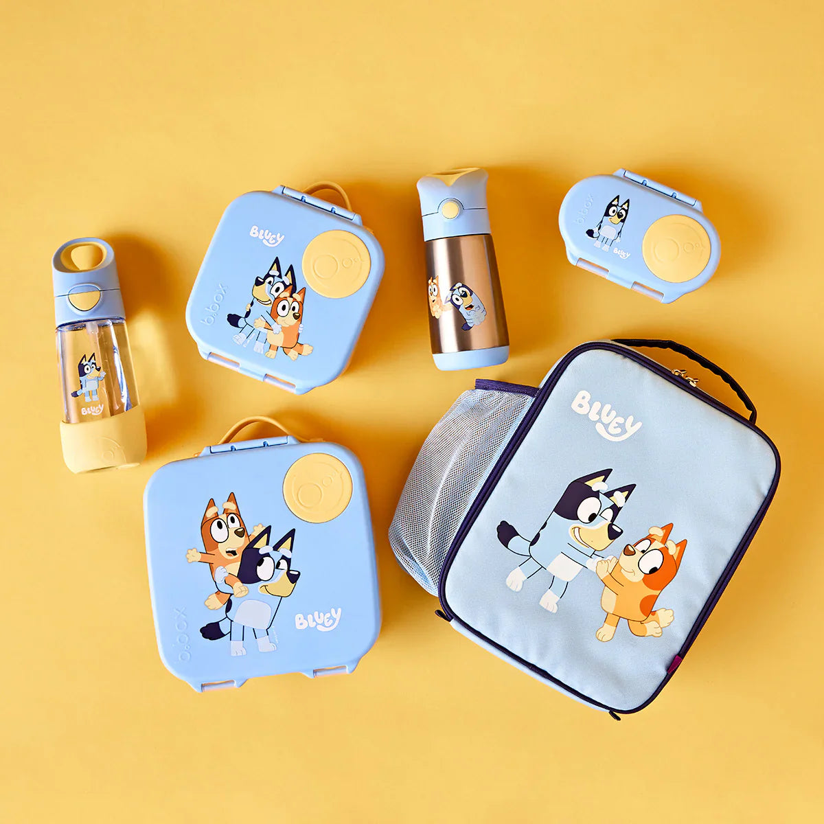 b.box Flexi Insulated Lunch Bag for Kids - Leakproof & Thermal Insulated Food Container, Perfect for School, Picnic & Travel - Bluey