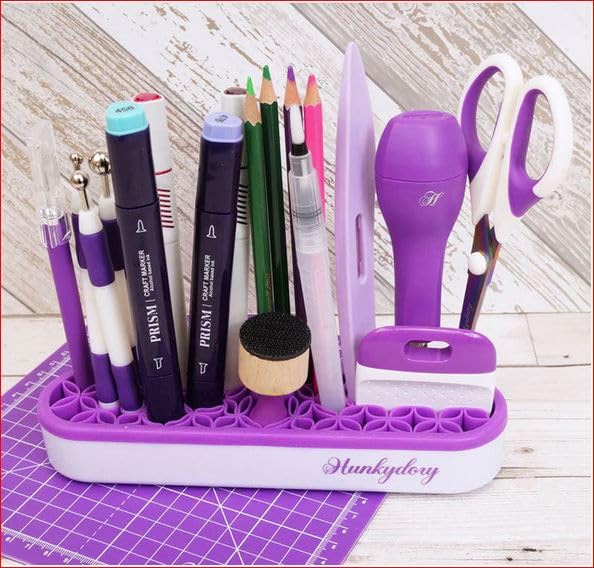 Premium Desktop Tool Organizer for DIY & Crafting - Wooden Desk Organizer with Multiple Compartments - Perfect for Office, Workshop & Home Organization