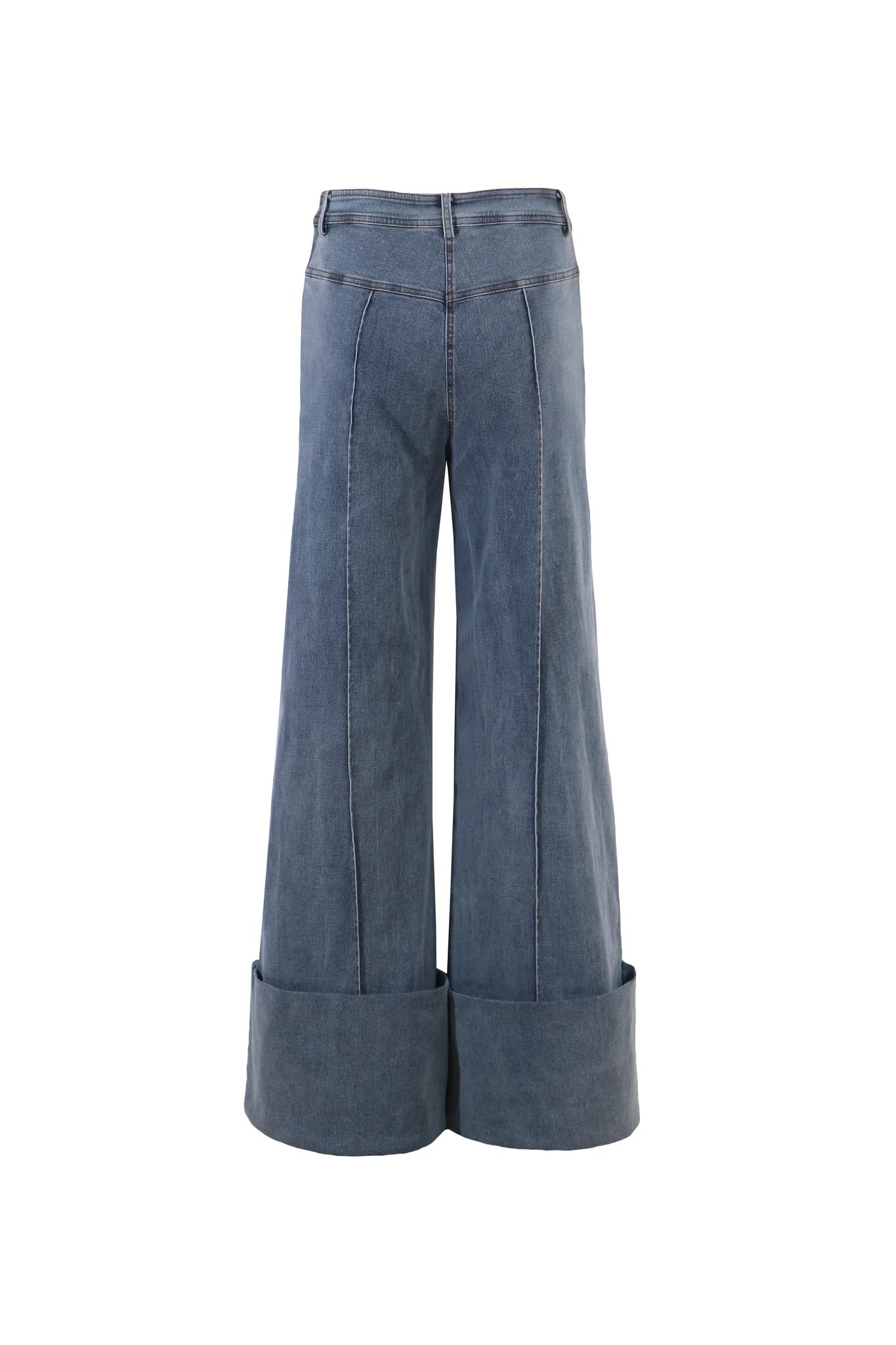 Pantora Women's Georgie High-Rise Long Denim Pants - Slim Fit Stretch Jeans for Casual Wear & Office Outfits