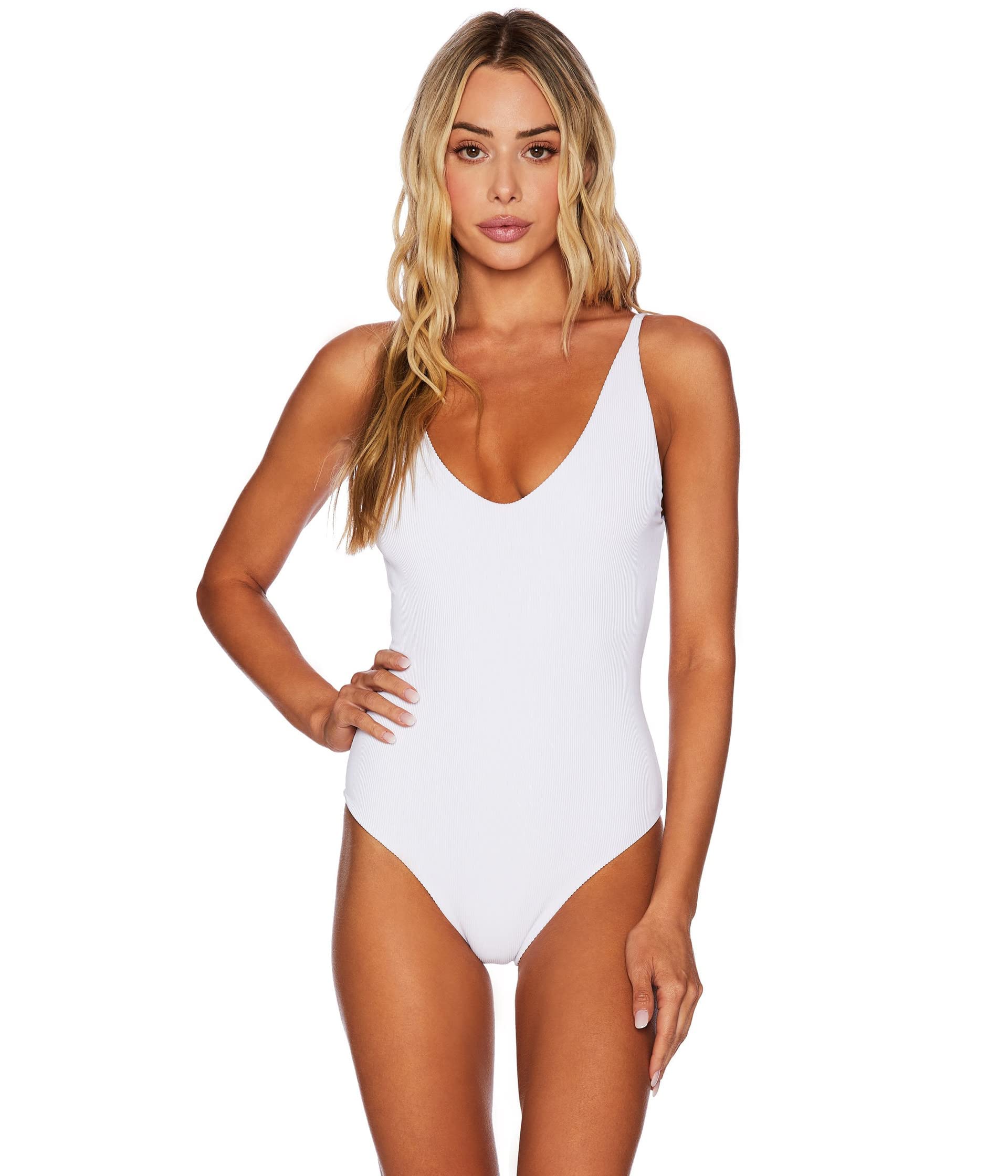 Beach Riot Women's Reese One Piece Swimsuit - Sexy High Cut Monokini for Summer Beach Vacations & Pool Parties
