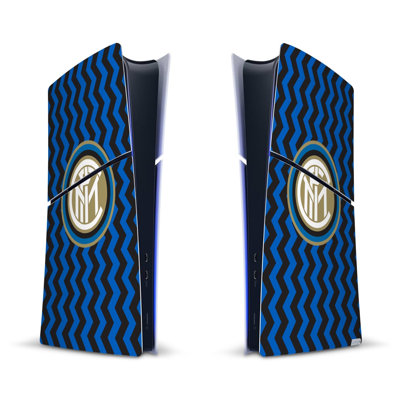 Official Inter Milan Home 2020/21 Crest Vinyl Skin Decal Sticker - Compatible with Sony PlayStation 5 PS5 Slim/Pro Digital Edition Console - Perfect for Gaming Setups & Fan Displays