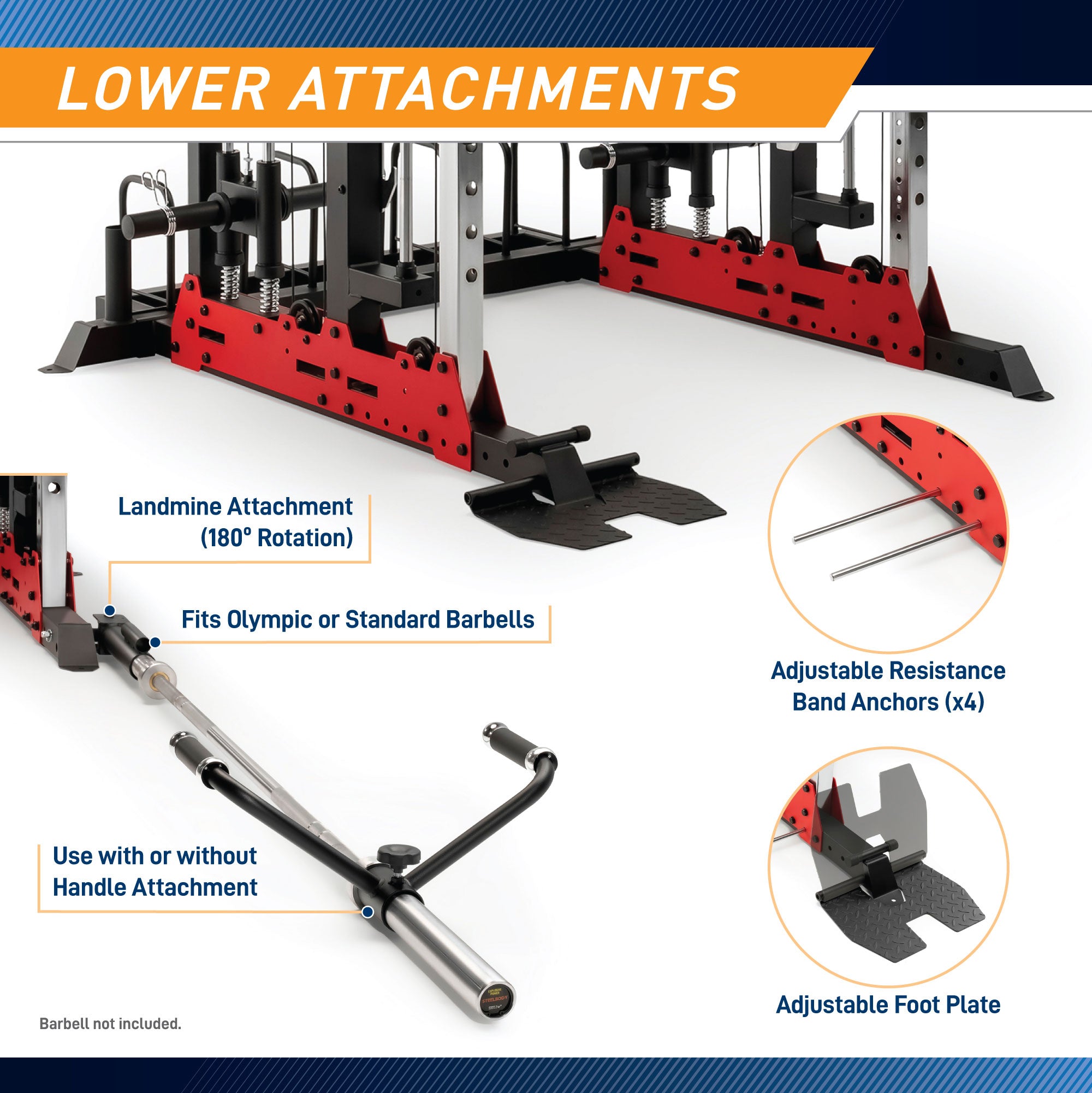 Marcy SM 7553 Deluxe Smith & Squat System - Home Gym Equipment for Strength Training & Weight Lifting - Perfect for Home Workouts & Fitness Enthusiasts