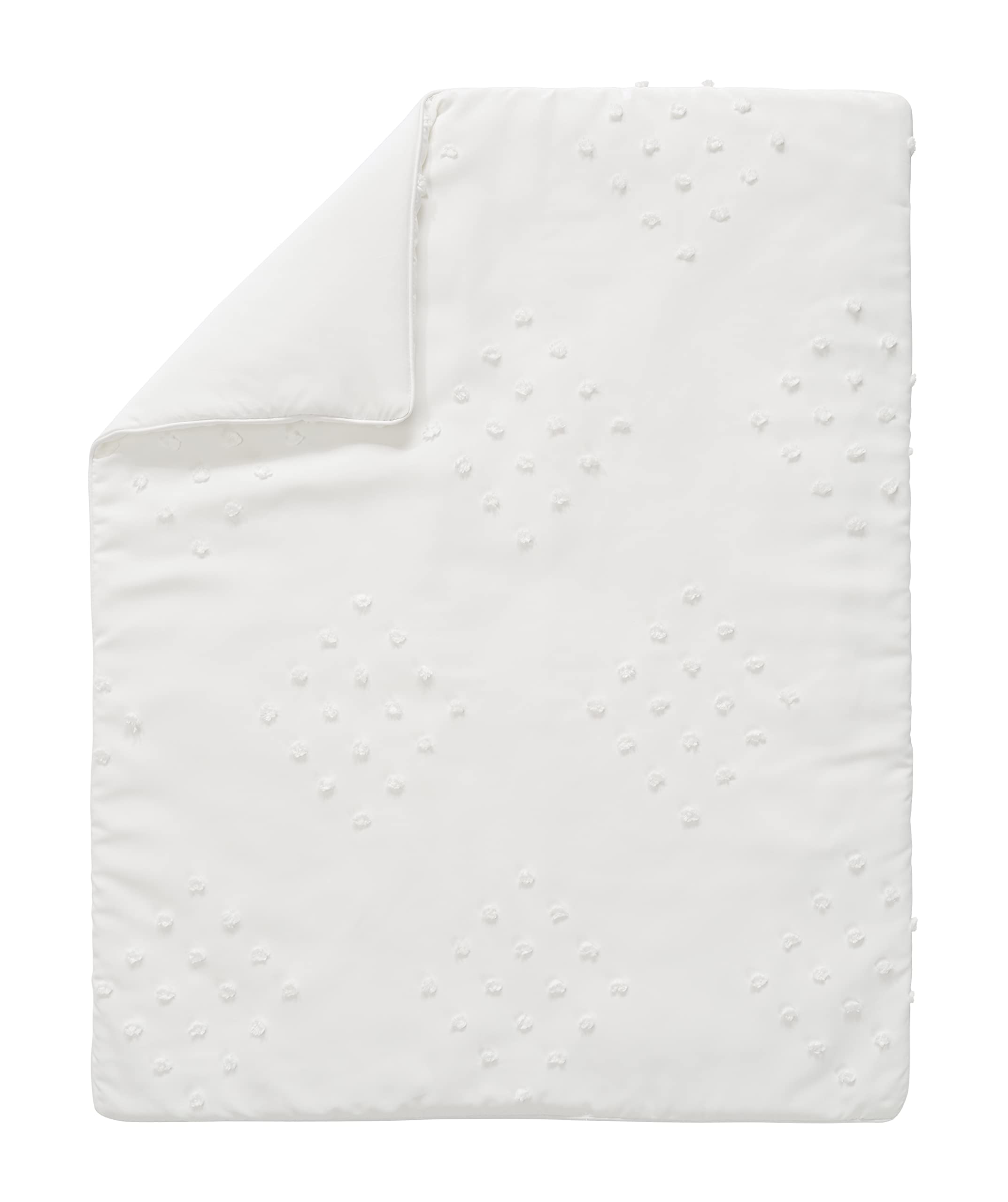 Sweet Jojo Designs Boho Dot Baby Crib Bedding Set - 4 Piece Nursery Set in Ivory Beige Cream - Bohemian Shabby Chic Modern Luxury Farmhouse Style - Perfect for Neutral Gender Nursery, Baby Shower Gift & Newborn Photography Backdrop