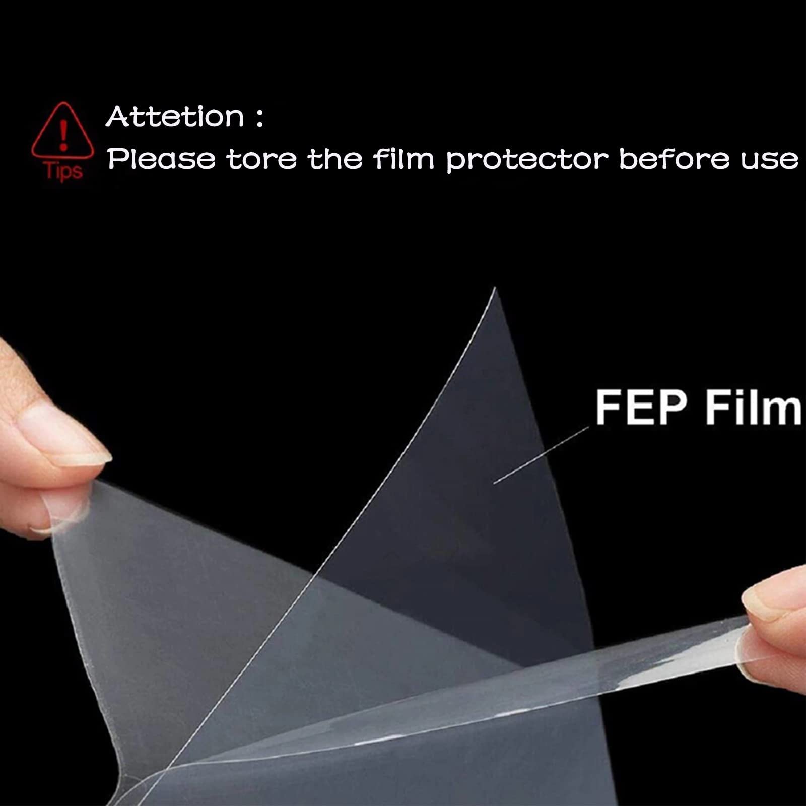 6PCS FEP Film 290x210x0.15mm for ELEGOO Saturn 3D Printers - LCD Resin Printing Accessory