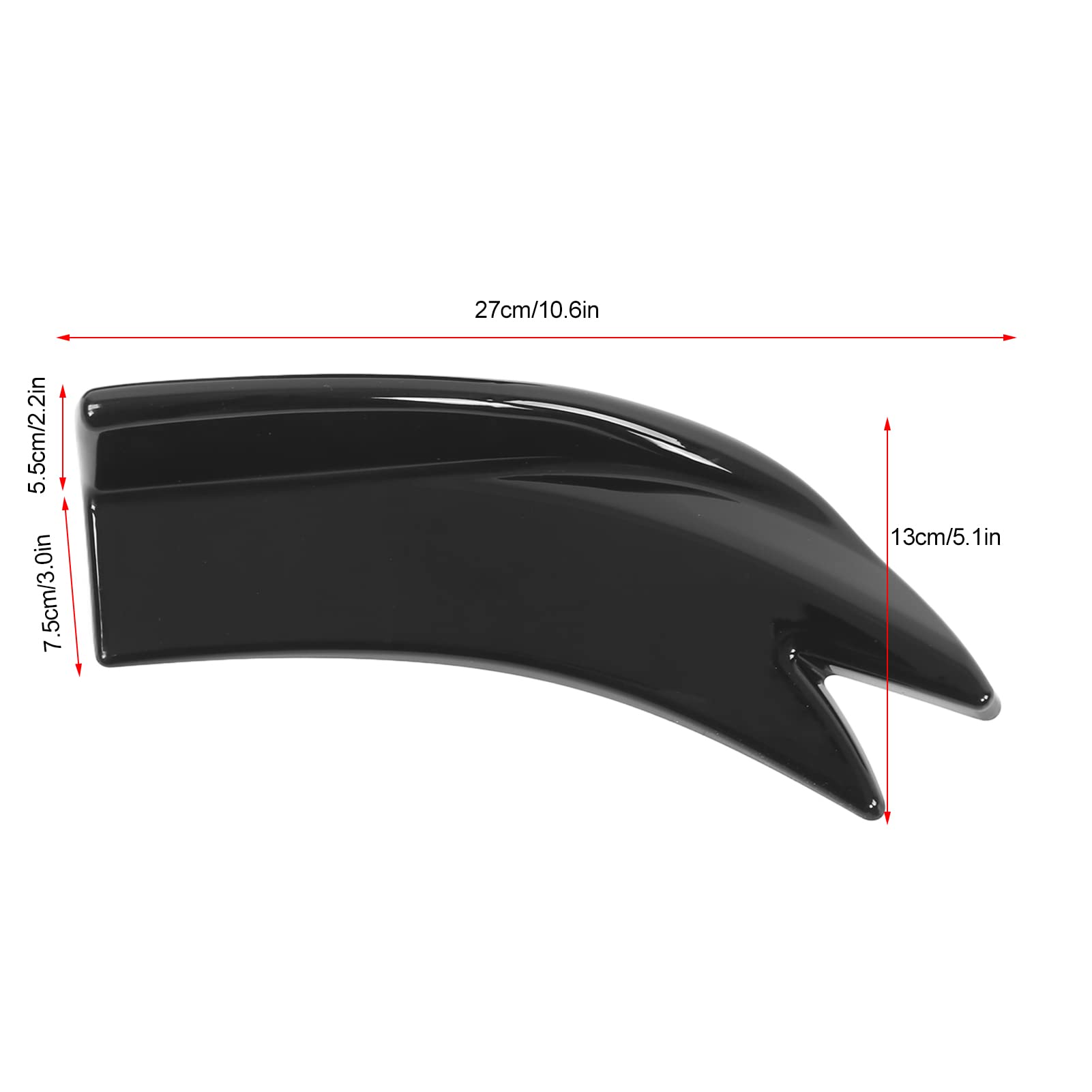 Universal Rear Bumper Spoiler Lip - 1 Pair Car Diffuser Splitter & Scratch Protector for Sedans, SUVs & Trucks - Enhances Style & Protects Vehicle at High Speeds