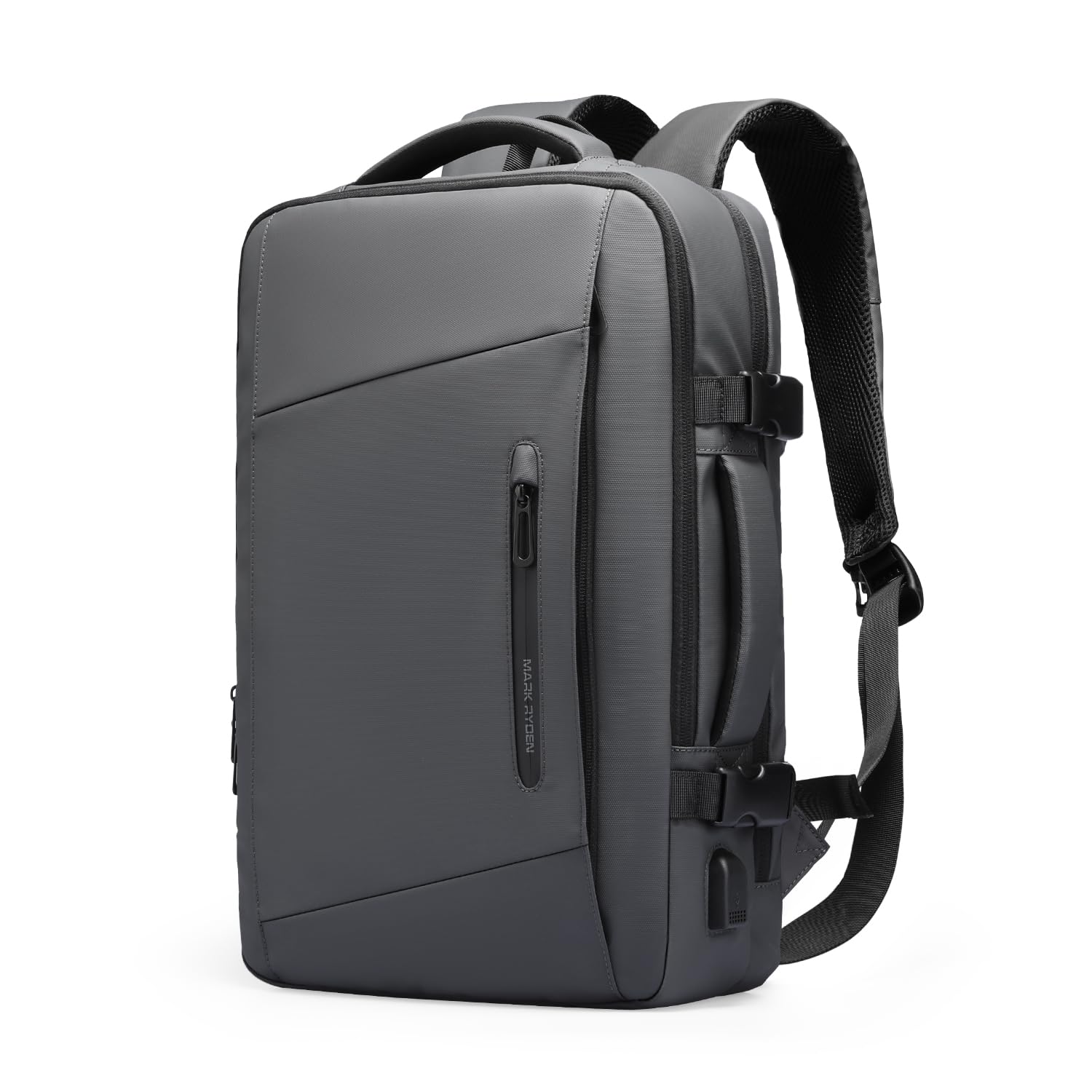 **Mark Ryden Expandable Waterproof Travel Backpack 25L-40L for Men & Women - USB Charging Port, Fits 17 Inch Laptop, Carry-On Flight Approved - Perfect for Business Trips, Commuting & Outdoor Adventures**