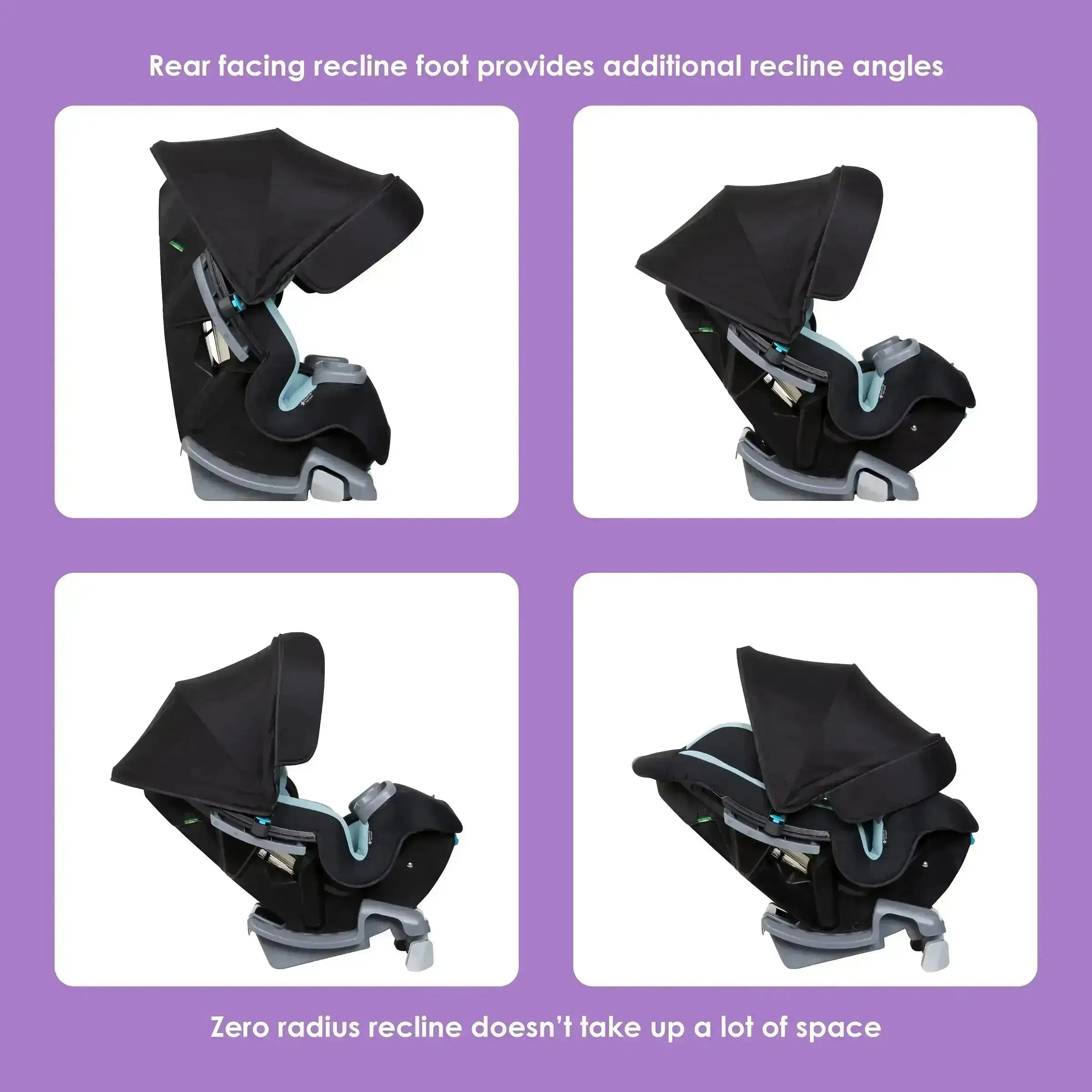Cover Me™ 4-in-1 Convertible Car Seat for Toddlers & Infants - Desert Blue (Walmart Exclusive) | Safe Rear-Facing & Forward-Facing | Perfect for Travel & Daily Commute