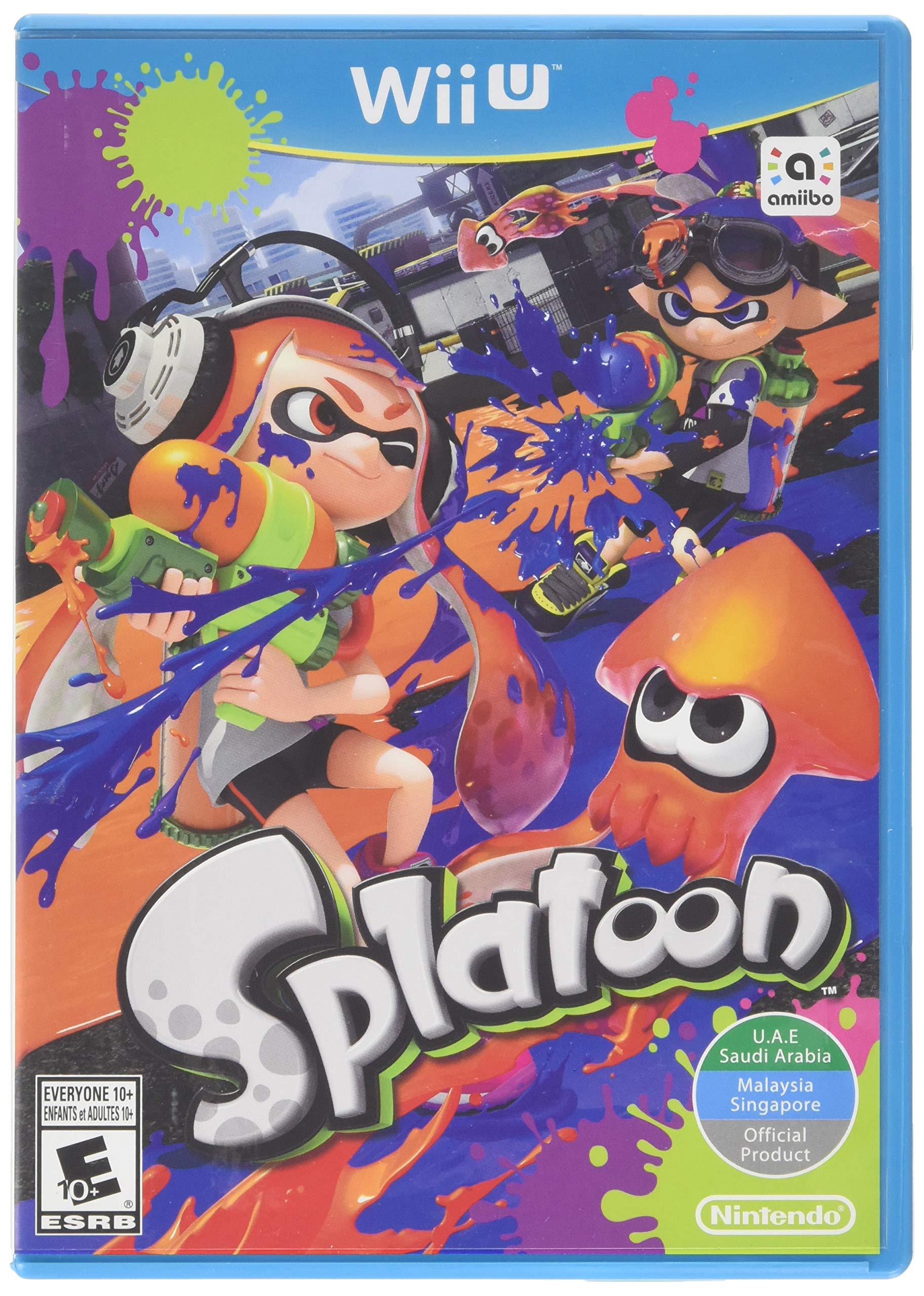 Nintendo Wii U Splatoon Game - Fun Multiplayer Shooter for Kids & Adults - Perfect for Family Game Nights & Competitive Play