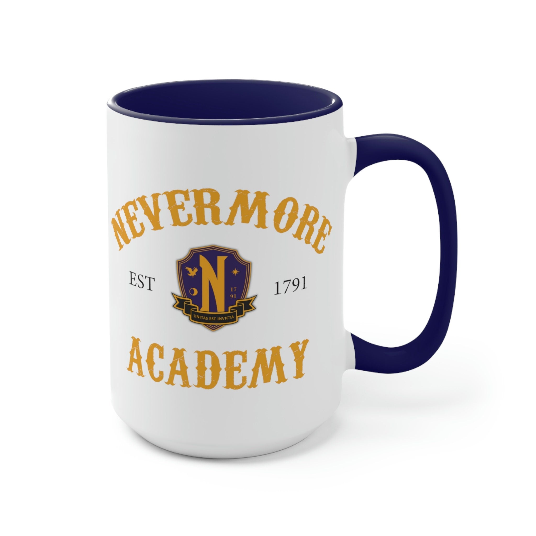 Nevermore Academy Coffee Mug - Wednesday Addams Inspired Ceramic Cup - Gothic Horror TV Show Merch - Perfect for Coffee, Tea & Hot Drinks at Home or Office