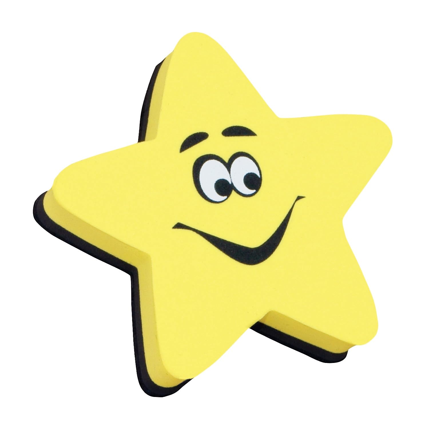 Ashley Productions Star Magnetic Whiteboard Eraser - Premium Classroom & Office Whiteboard Cleaner - Perfect for Teachers, Students & Office Professionals - Ideal for Whiteboards, Glass Boards & Magnetic Surfaces