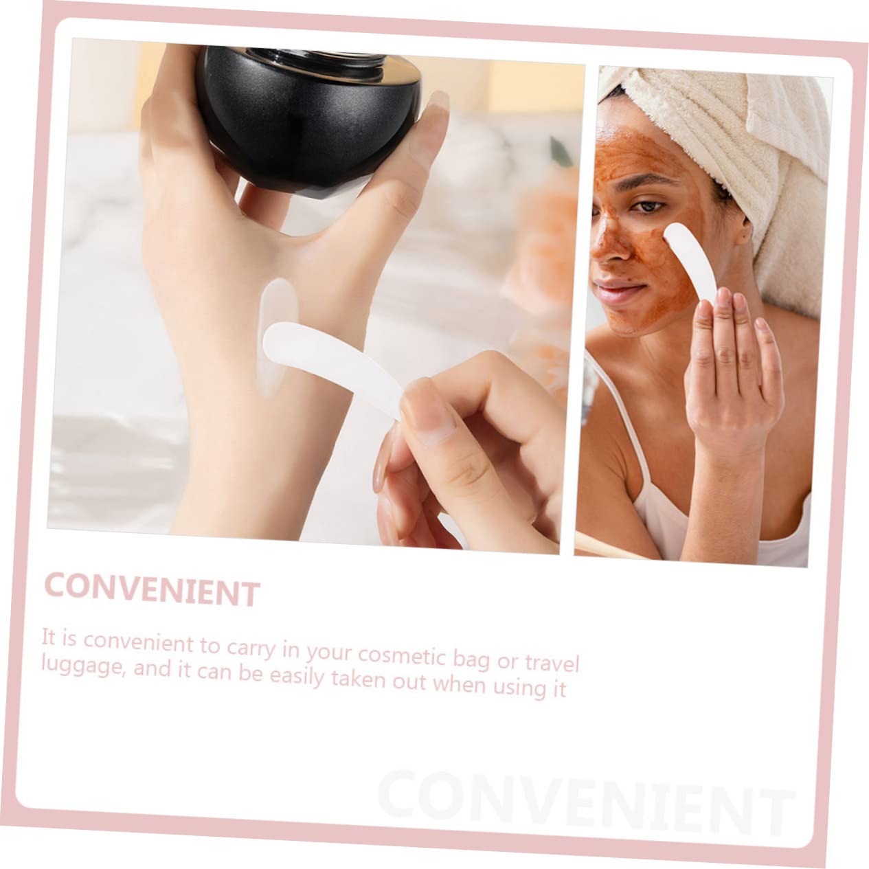 Healeved Cosmetic Cream Scoops - Eye Cream Stick & Facial Cream Applicator Tool for Precise Non-Waste Application | Perfect for Travel, Makeup Bags & Skincare Routine