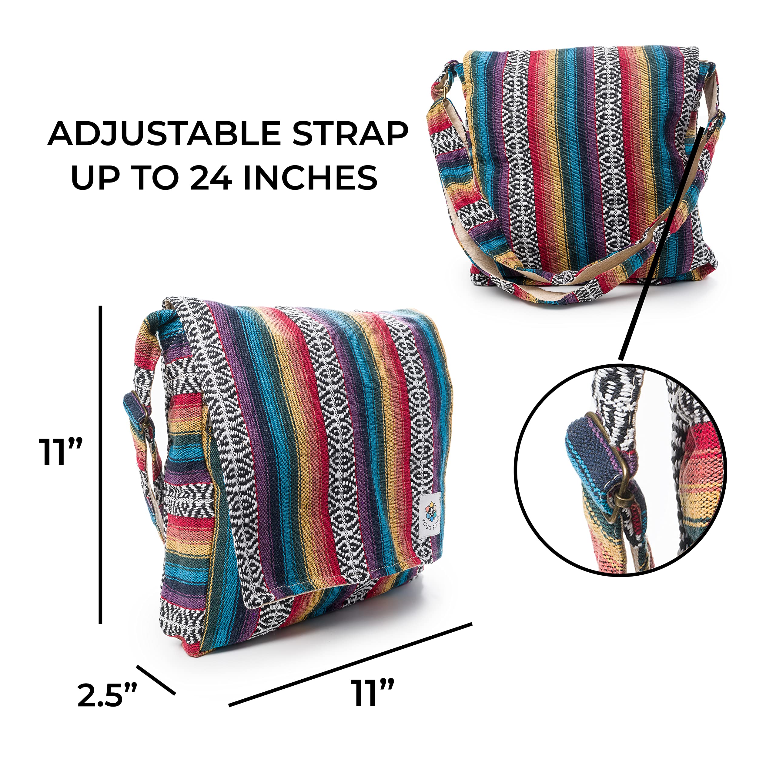 Stylish Unisex Canvas Messenger Bag - Crossbody Shoulder Bag for Men & Women with Multiple Compartments | Lightweight Durable Tote for Travel, Work, Beach & Daily Use