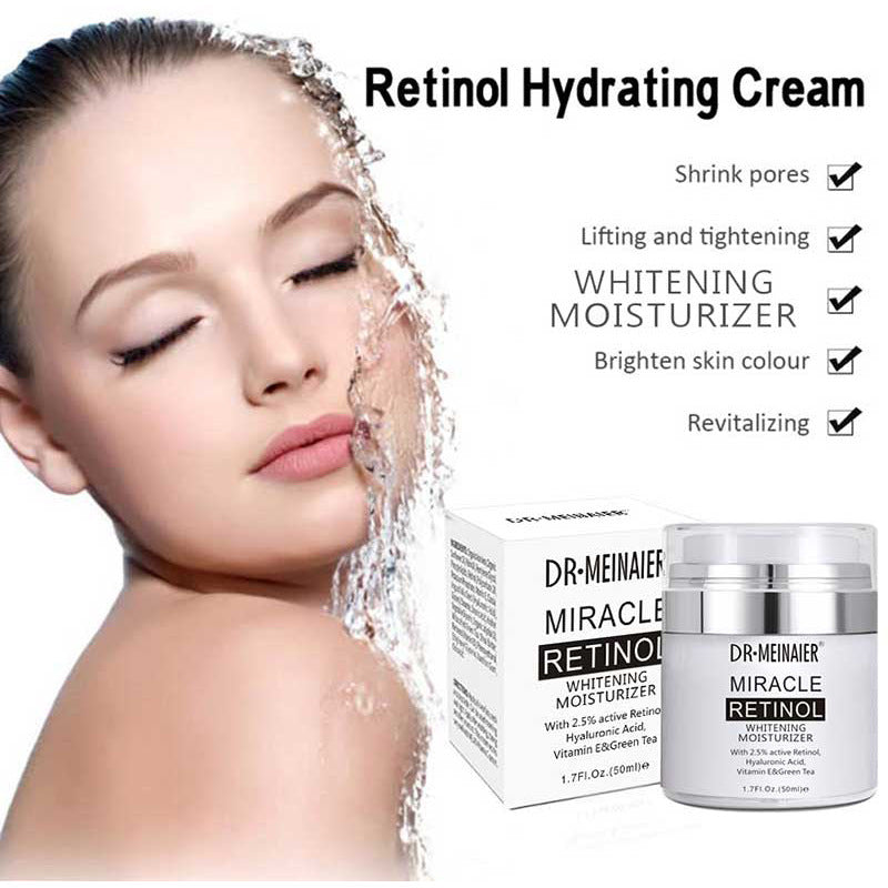 Best Retinol Moisturizing Cream for Face - Anti-Aging Night Cream to Shrink Pores & Restore Skin - Perfect for Dry Skin & Wrinkle Reduction - Ideal for Nighttime Skincare Routine