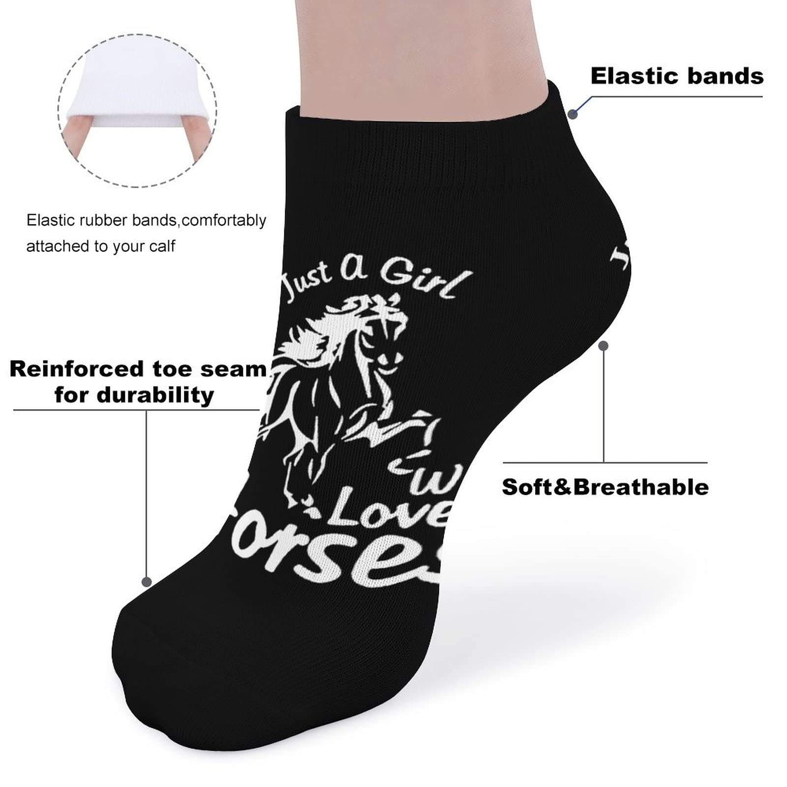 Women's Low Cut No Show Socks - Cute Ankle Athletic Socks for Running, Walking & Gym - Perfect Gift for Girls & Women