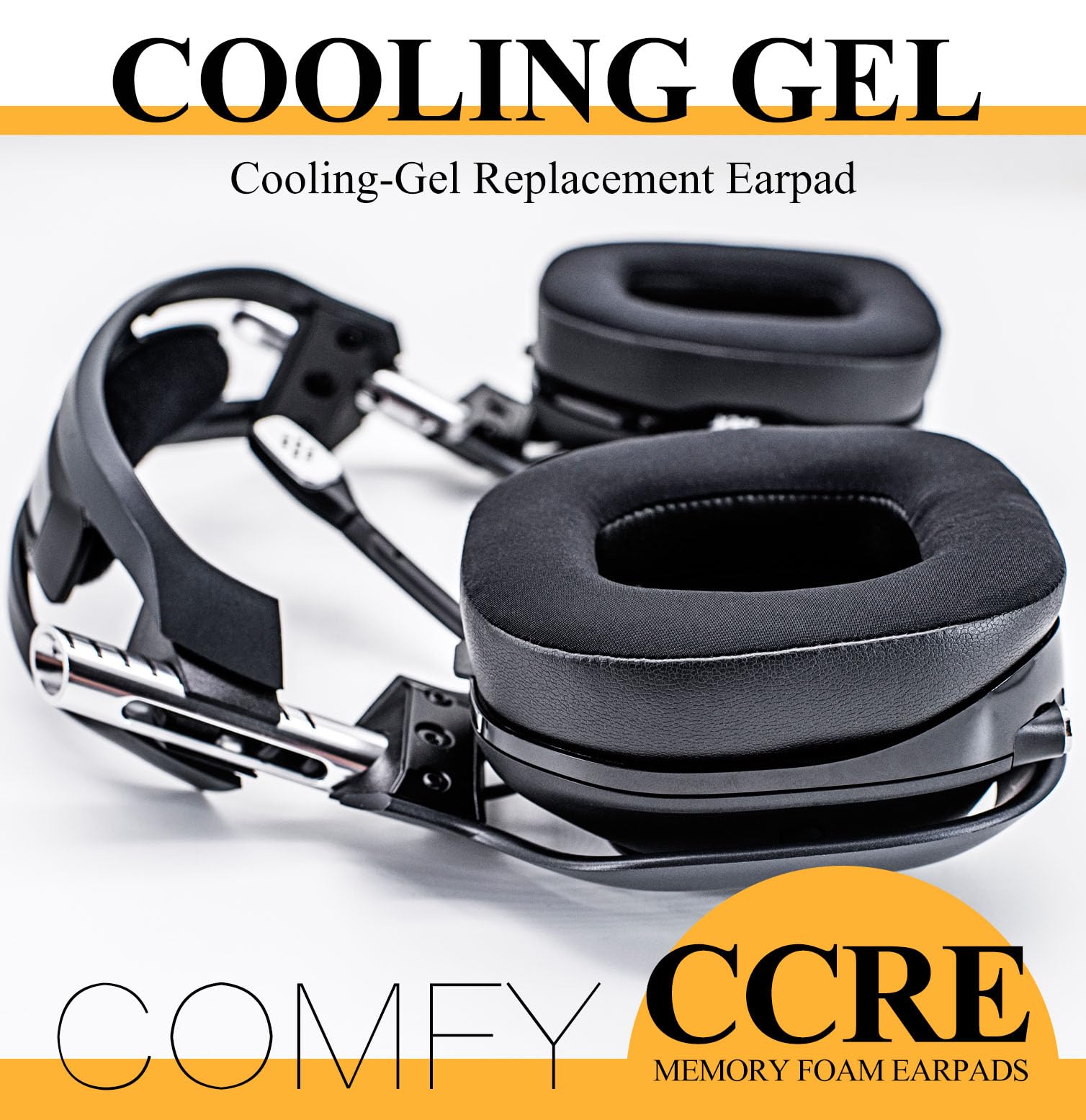 CCRE Replacement Earpads for Astro A40TR Headset - Cooling Gel Ear Cushions, Mod Kit Accessories (Black) | Perfect for Gaming, Streaming & Long Wear Comfort