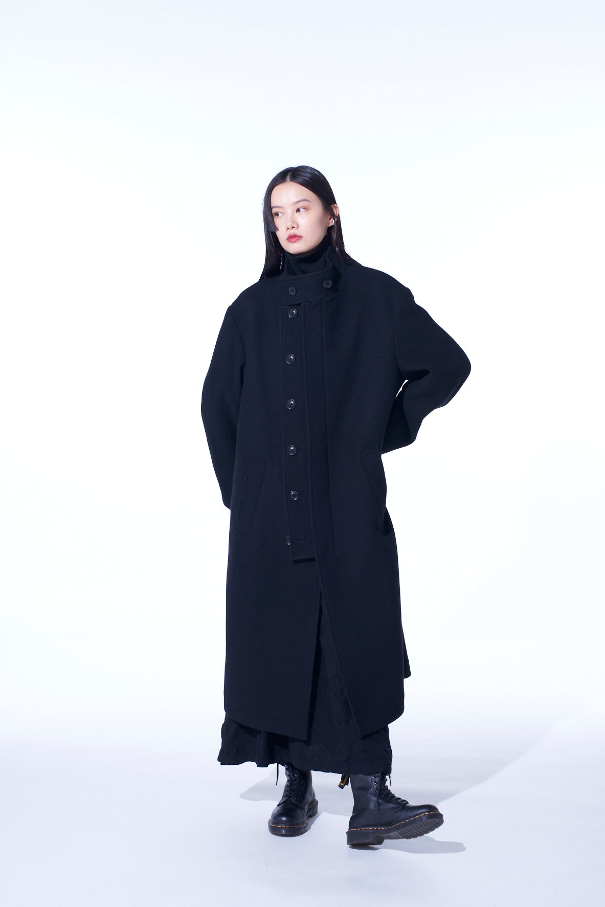 Double Weave Melton Stand Collar Coat for Men - Warm Winter Overcoat for Business & Casual Wear | Perfect for Office, Travel & Outdoor Activities