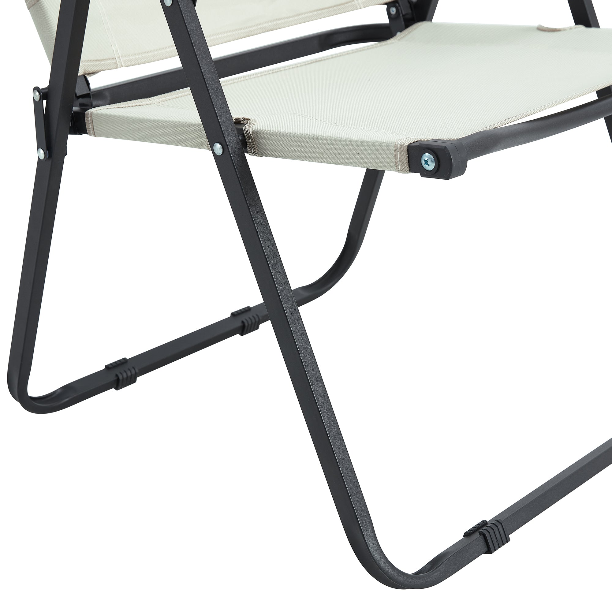 Portable Folding Camping Chair for Outdoor & Indoor Use - Lightweight Beach, Picnic, Backyard, BBQ, Party, Patio Chair in Beige - Perfect for Travel, Hiking, and Relaxation
