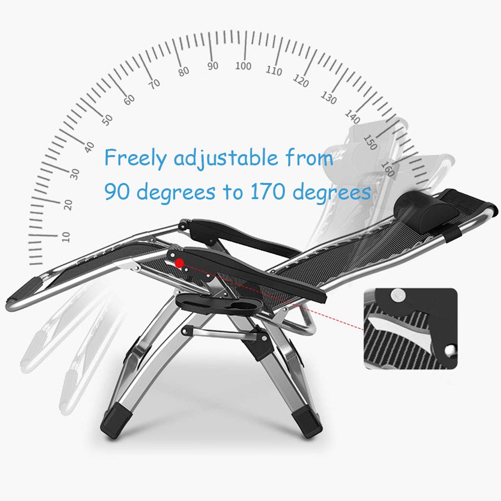 Premium Zero Gravity Reclining Sun Lounger - Heavy Duty 330lb Capacity Outdoor Folding Chair for Patio, Poolside & Beach Relaxation - Adjustable Backrest & Portable Design - Perfect for Backyard, Garden & Deck Use