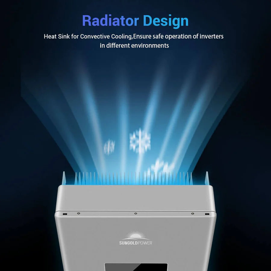 11.4KW Hybrid Solar Inverter with APS Transmitter - Split Phase High Voltage Power Converter for Home & RV Off-Grid Systems | Compatible with Solar Panels & Battery Backup