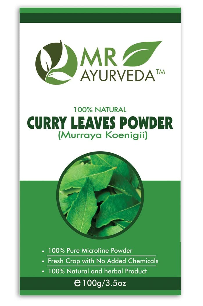 MR Ayurveda 100% Pure Curry Leaves Powder & Mulethi Powder - 2 Pack (200g) | Organic Herbal Supplement for Hair Growth, Digestion & Skin Care | Perfect for Cooking, Tea & Ayurvedic Remedies