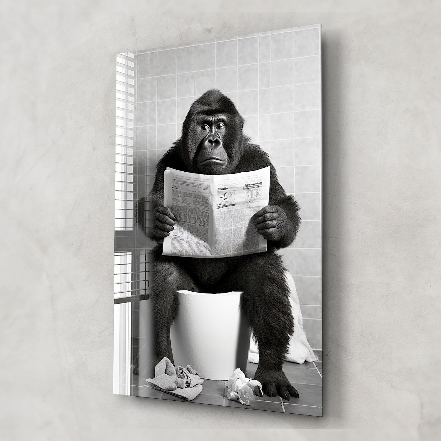 Funny Toilet Animal Gorilla Toy - Cute Bathroom Decor for Kids & Adults - Perfect for Gag Gifts, Prank Toys, and Home Decor