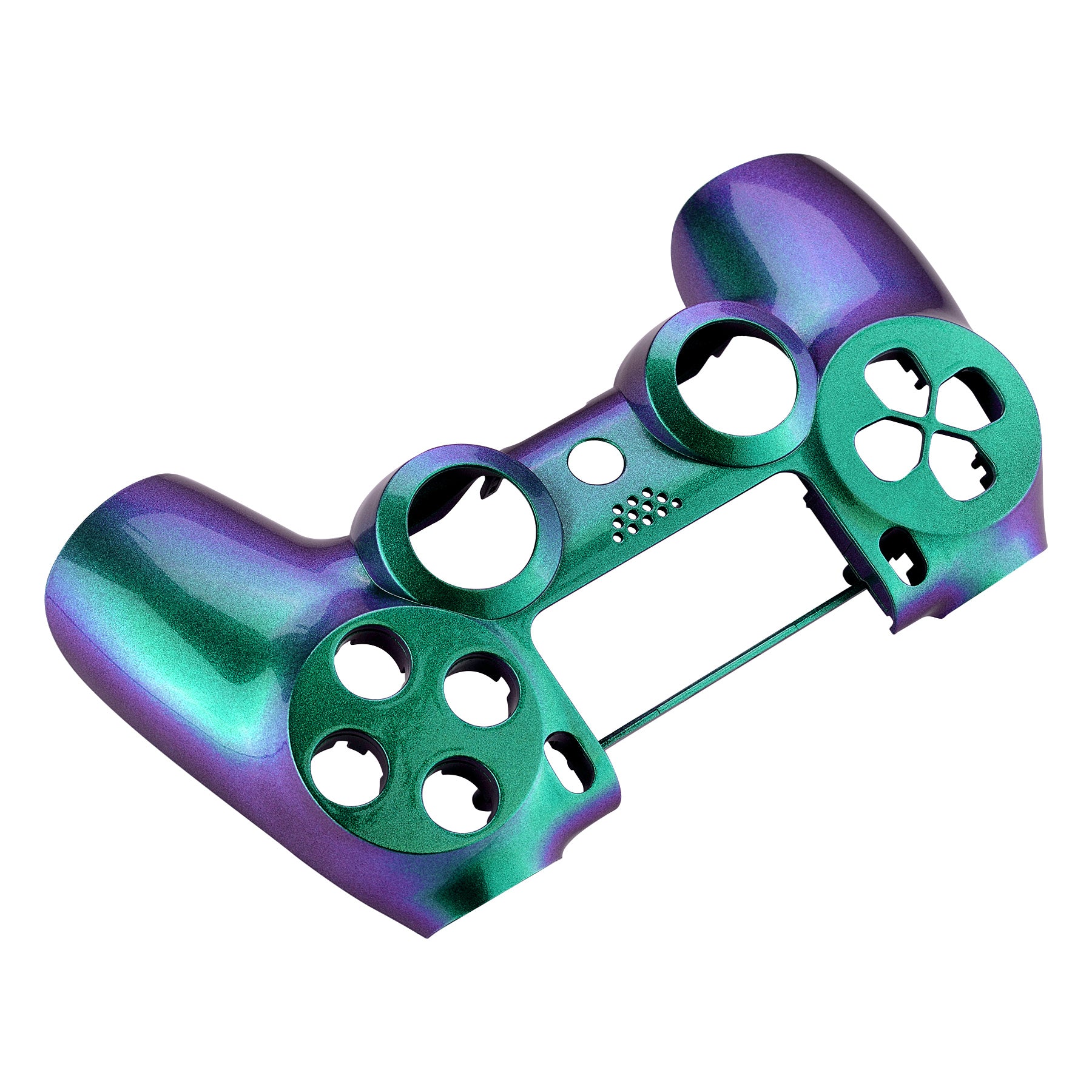 eXtremeRate Chameleon Green & Purple PS4 Controller Shell - Replacement Faceplate for PS4 Slim & Pro (CUH-ZCT2/JDM-040/050/055) - Gaming Accessory for Customization & Repair