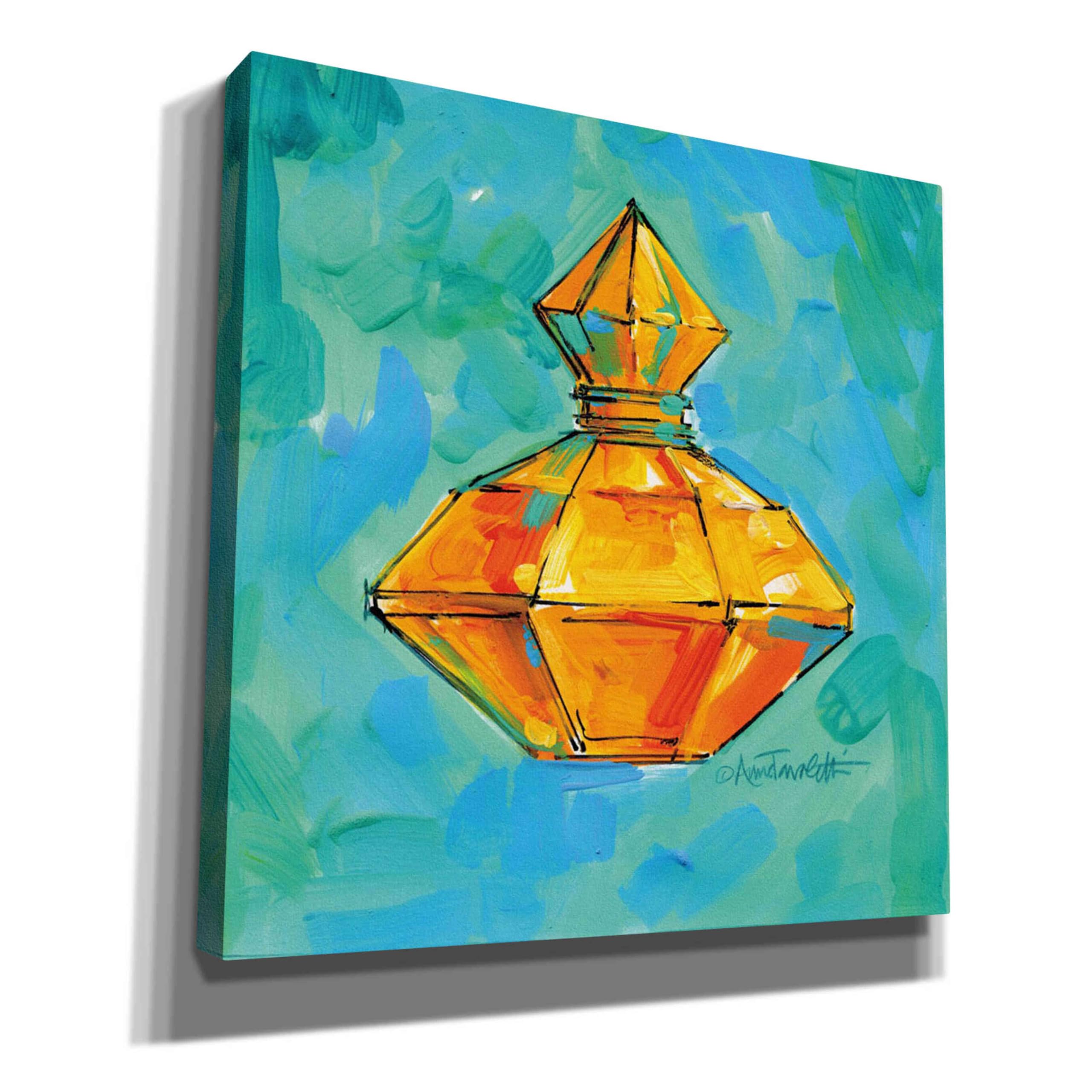 Epic Graffiti 'Perfume VI' by Anne Tavoletti - 18x18 Inch Modern Canvas Wall Art for Living Room, Bedroom & Office Decor