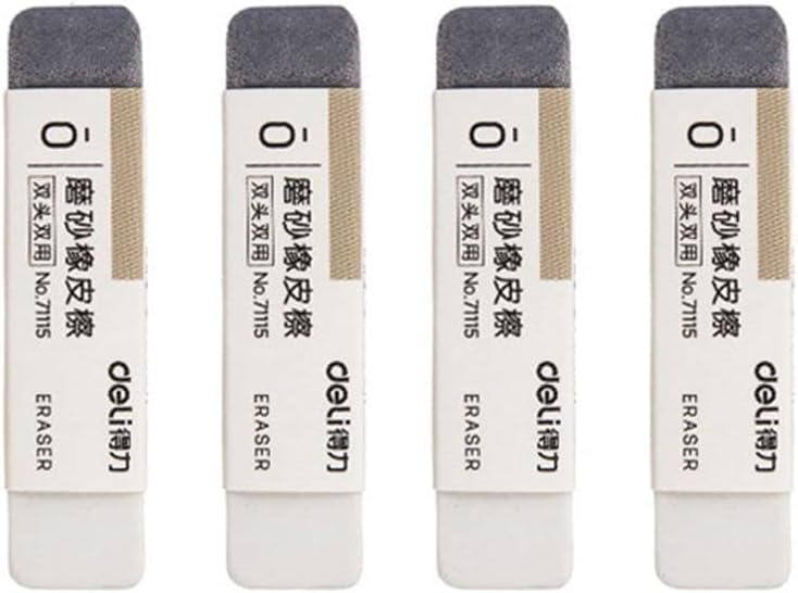 2Pcs Frosted Erasers - Sand Erasers & Matte Ink Erasers for Ballpoint & Fountain Pens - Correction Supplies for Office & School Stationery - Perfect for Homework, Exams, and Professional Documents