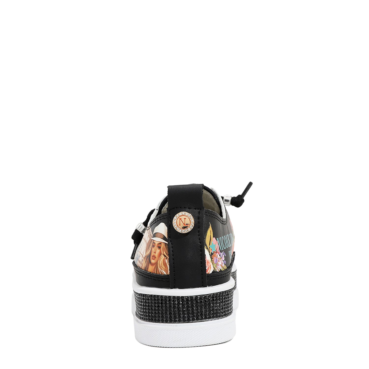 BLING Platform Leather Sneakers for Women - Fashion High Top Chunky Shoes for Casual Wear & Street Style