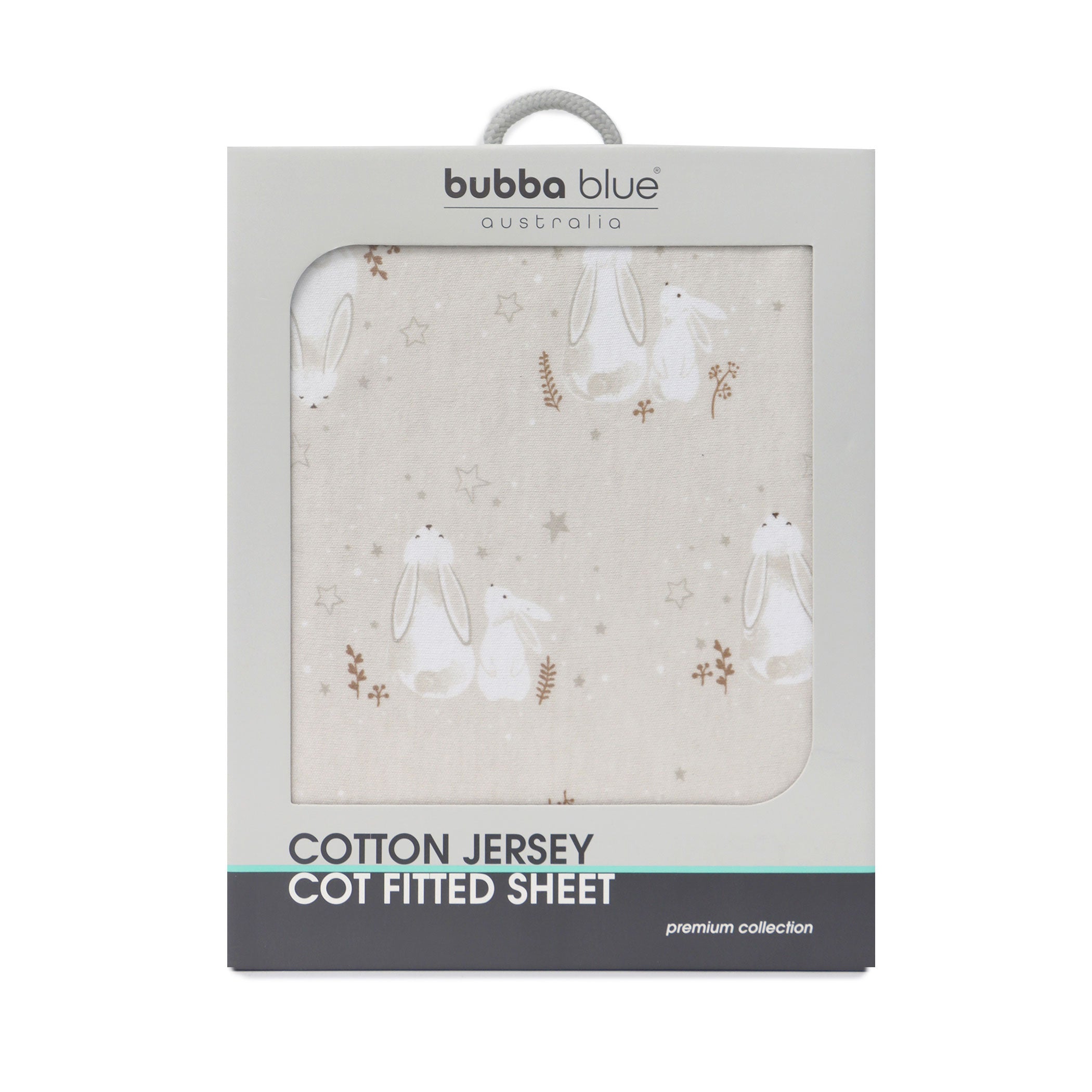 Bunny Dreams Jersey Cot Fitted Sheet - Soft Baby Crib Sheet for Nursery, Daycare & Travel - Perfect for Toddlers & Infants