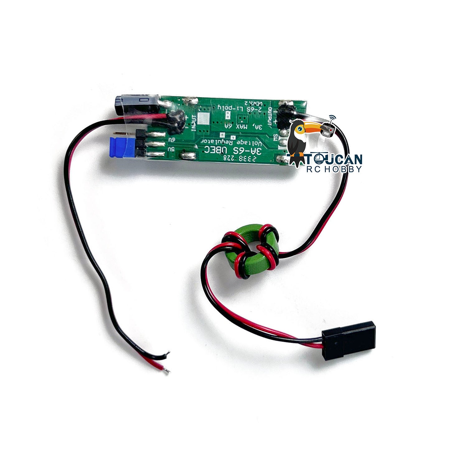 Hobbywing 3A UBEC 2-6S Lipo Battery for RC Tractor, Dumper Truck & Radio Controlled Vehicles - Essential Spare Parts Accessory for Off-Roading & Construction Site Play