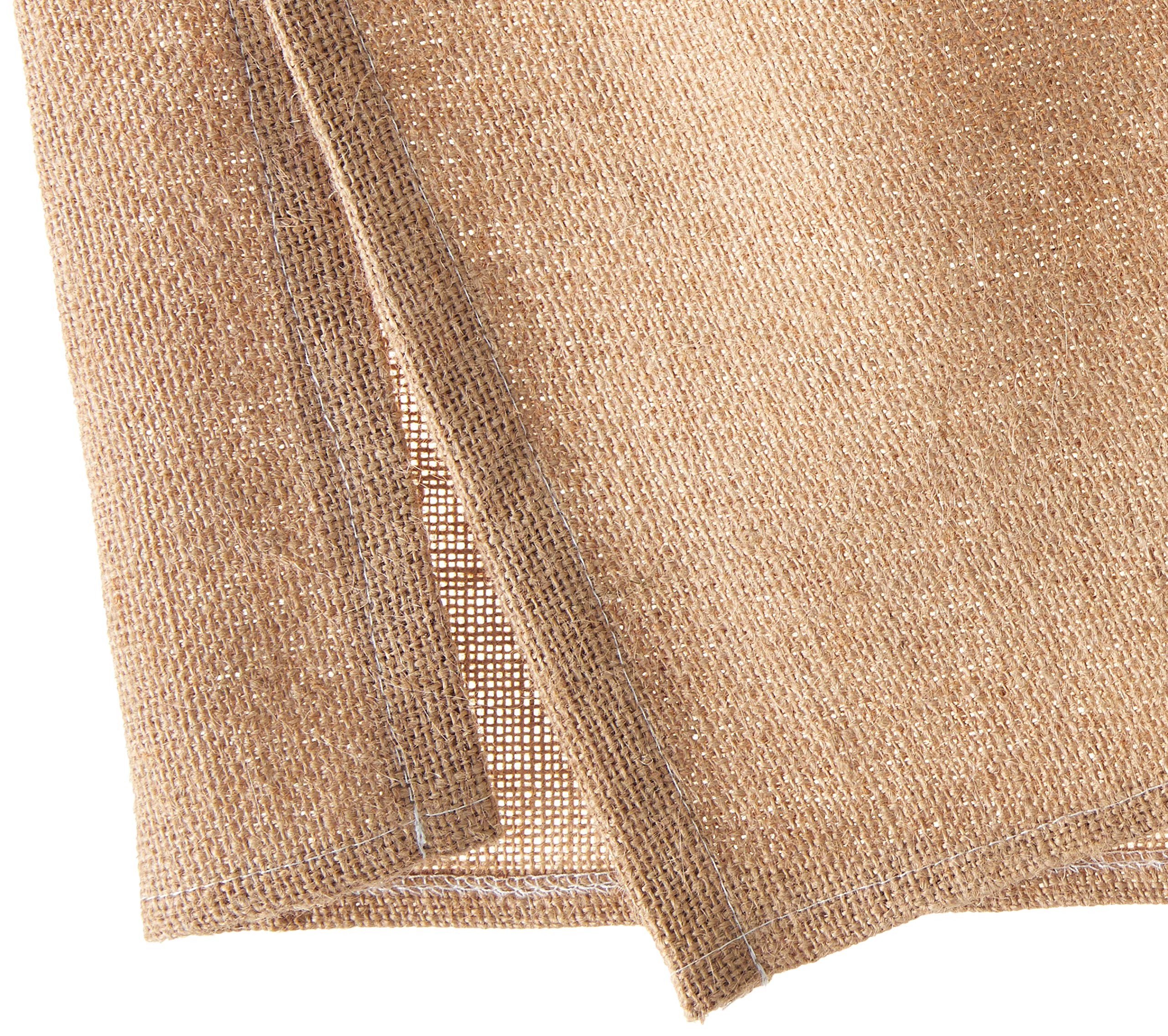 Greenland Home Natural Burlap Bed Skirt for Queen Size Beds - Rustic Farmhouse Style Bedding Accessory for Home Decor & Guest Room Styling
