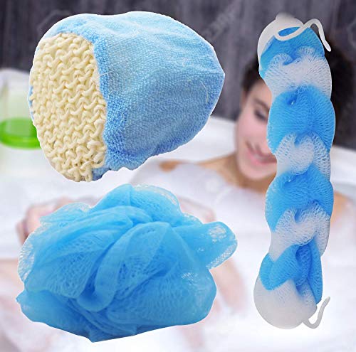 Premium Bath Sponge for Kids & Adults - Soft Exfoliating Loofah Scrubber for Gentle Skin Care - Unisex Shower Essential (Multi-Color, Pack of 1) - Perfect for Daily Shower, Spa Day & Sensitive Skin