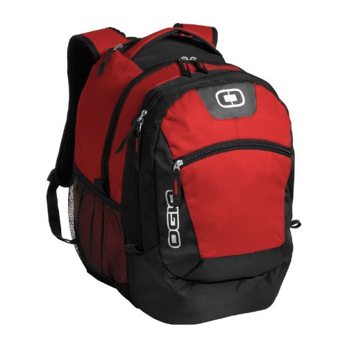 Ogio Rogue Laptop Backpack 17 Inch - Durable Water-Resistant Travel & Work Backpack for Men & Women (Red) - Perfect for Business Trips, Commuting & College Students