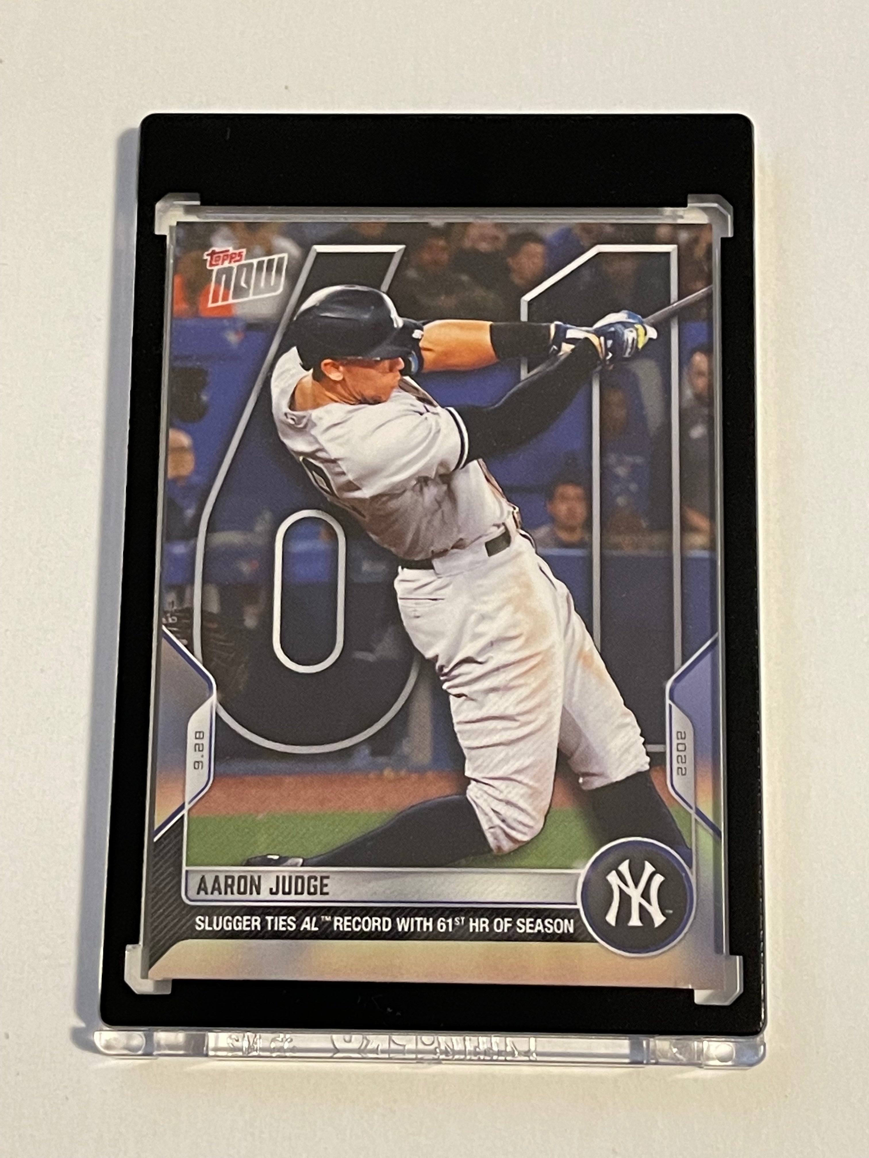 Aaron Judge Topps Now 61 Home Run Limited Edition Baseball Card 2002 - Perfect for Collectors, Sports Memorabilia Enthusiasts, and Yankees Fans