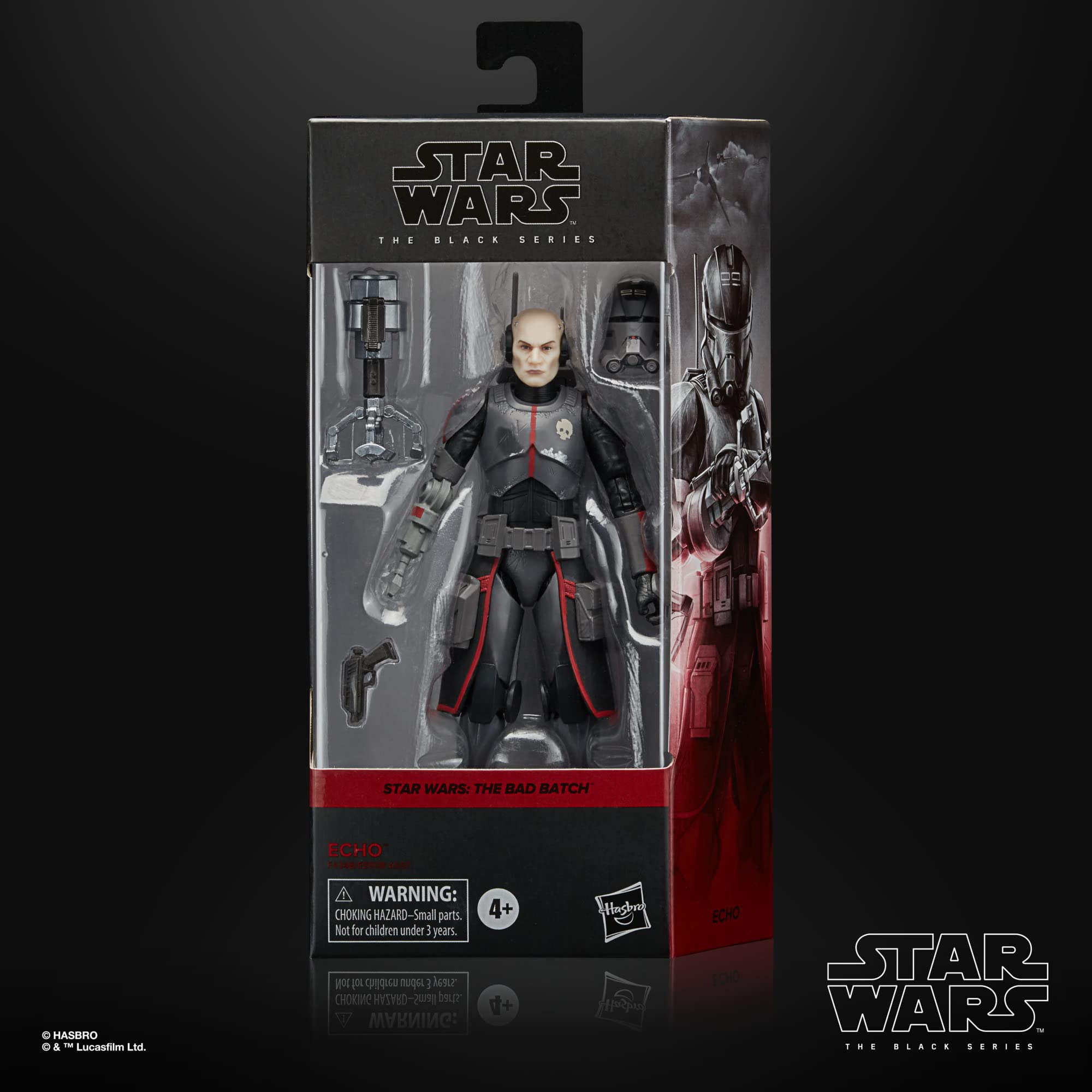 Star Wars The Black Series Echo 6-Inch Action Figure - The Bad Batch Collectible Toy with Accessories for Kids Ages 4+ | Gift for Fans, Display & Play Scenes