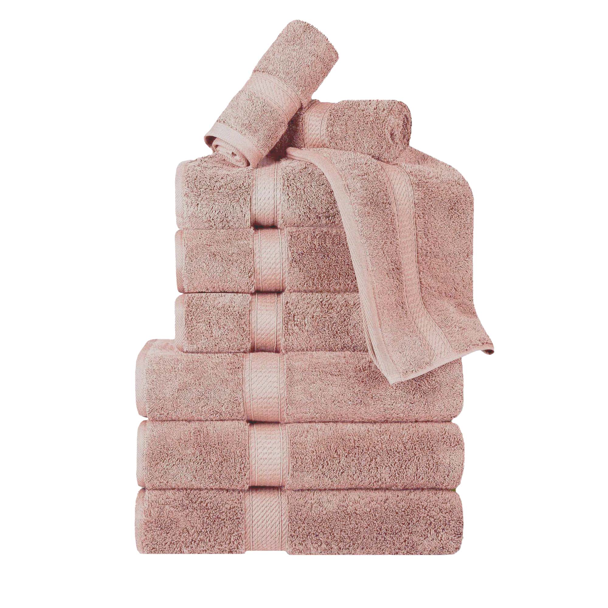 Premium Egyptian Cotton 9-Piece Towel Set - Ultra Soft, Heavyweight & Plush for Bath, Spa & Luxury Home Decor