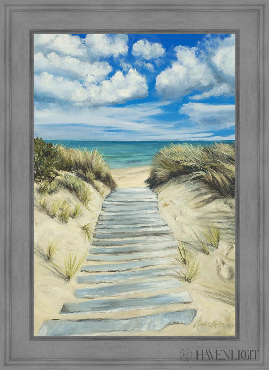 Seaside Decor - Handcrafted Broken Path Mosaic Art Piece for Home & Garden Wall Decor | Perfect for Beach House, Coastal Living Room, or Outdoor Patio