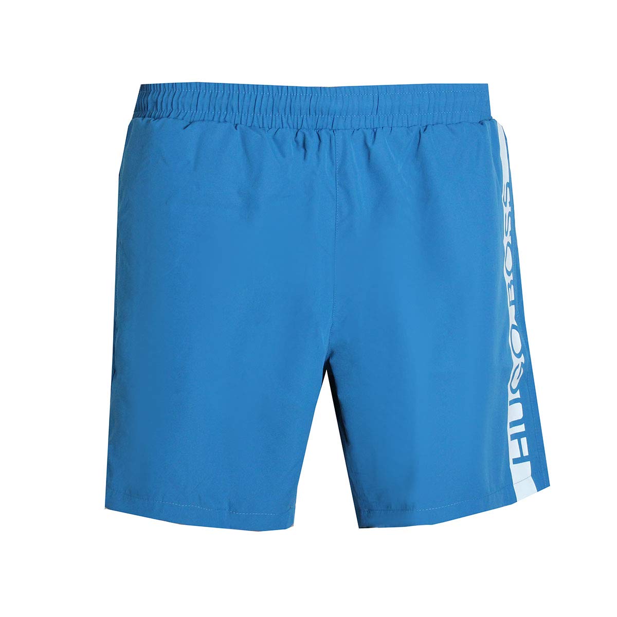 Hugo Boss Men's Medium-Length Swim Shorts with Heat-Sealed Logo - Quick-Dry Beachwear for Swimming, Vacation & Summer Activities (Style 50407595 436)