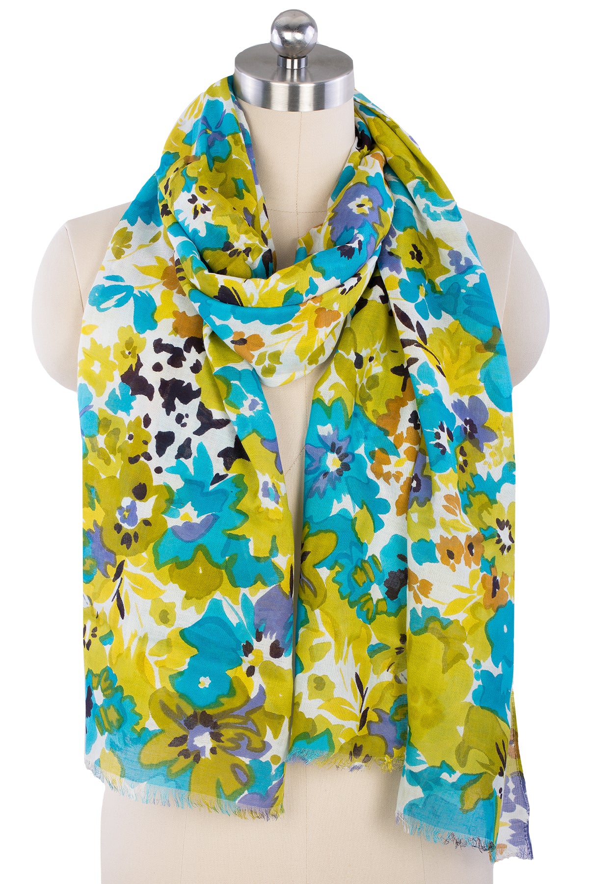 Elegant Floral Garden Scarf Set for Women - Lightweight Fashion Accessory for Spring Outfits, Weddings & Outdoor Events