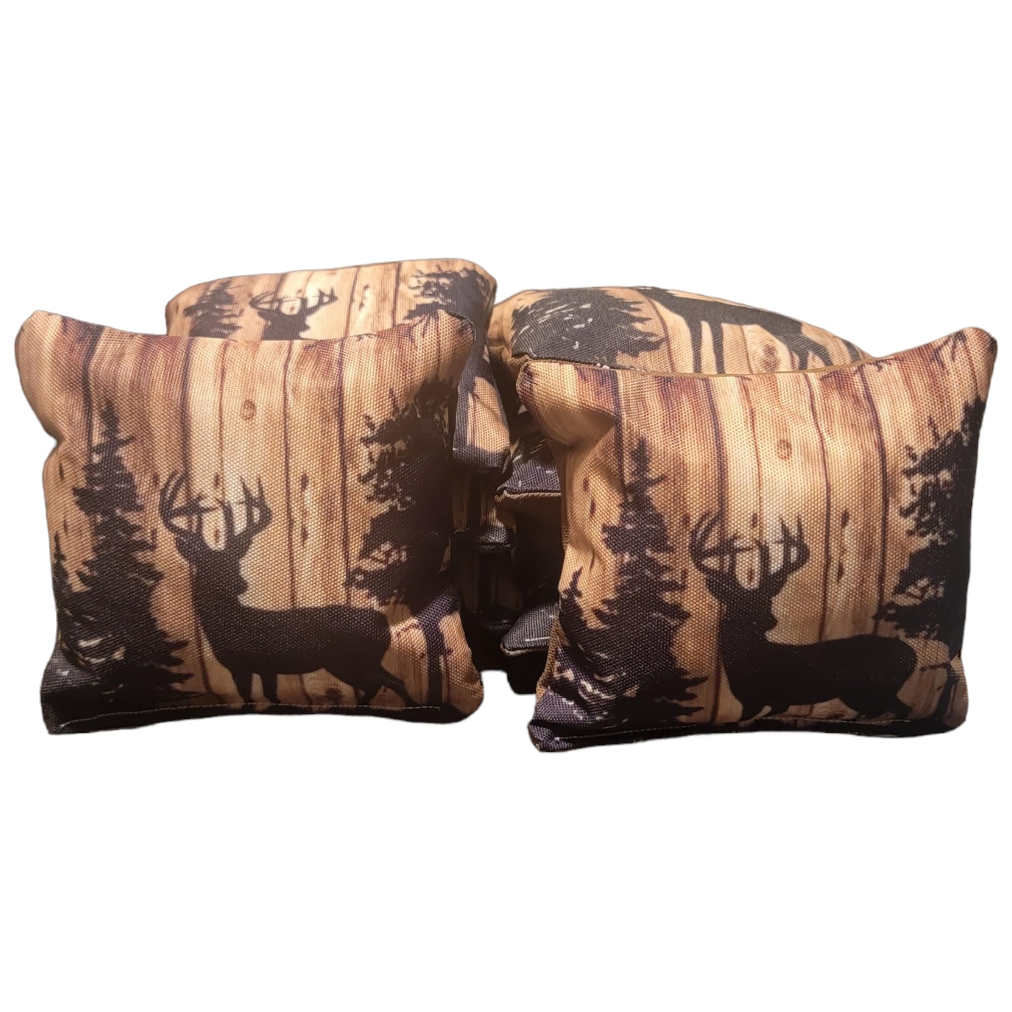 Premium Hunting Deer Cornhole Bags Set of 8 - Durable Outdoor Game Accessories for Backyard Parties, Tailgating & Camping Fun