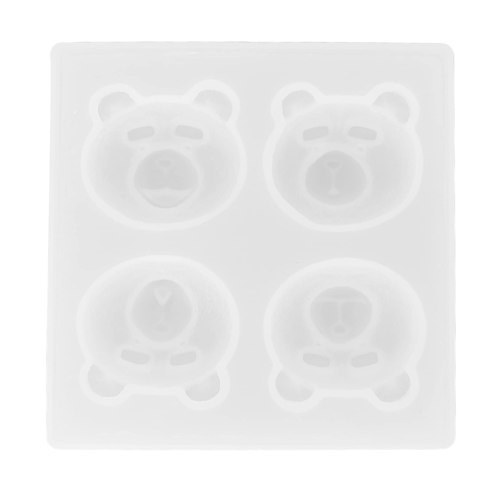 Premium Silicone Bear Molds for Resin & Soap Making - 4-Piece DIY Animal Shaped Soap Molds Kit - Soft Flexible Candle, Aromatherapy & Decoration Craft Tools - Perfect for Handmade Gifts, Bath Bombs & Home Decor