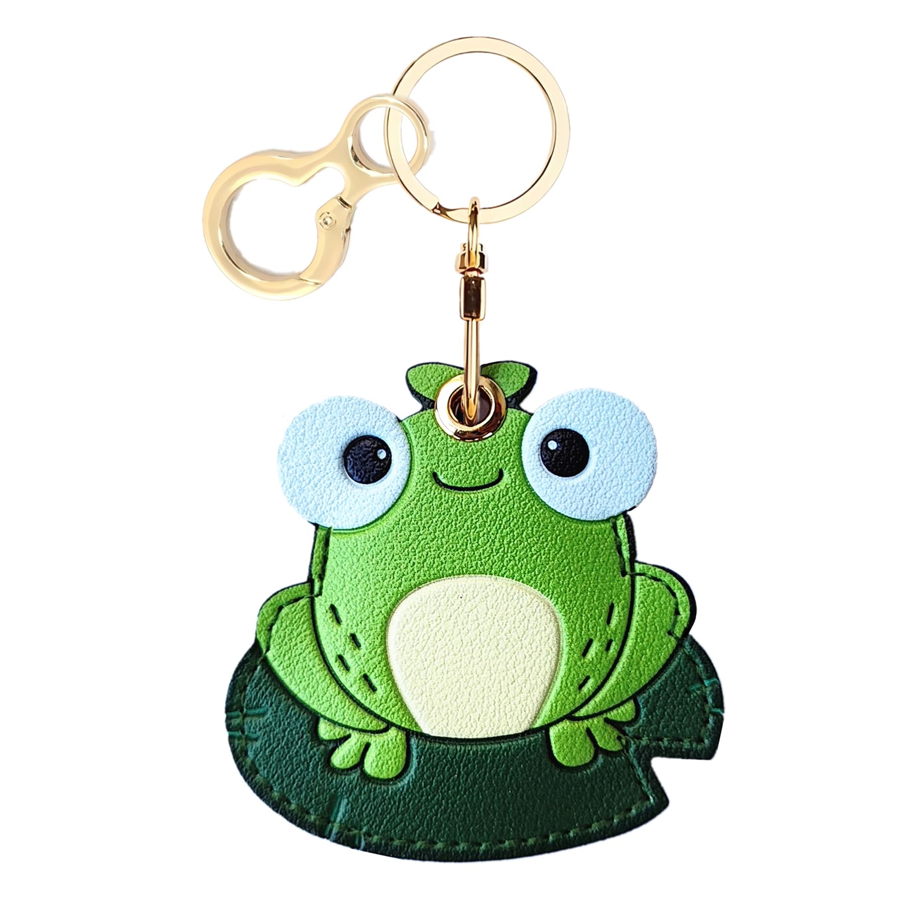 Premium Leather Keychain Holder for Apple AirTag - Cute GPS Tracker Case with Metal Key Ring | Perfect for Keys, Wallets, Backpacks & Luggage Tracking